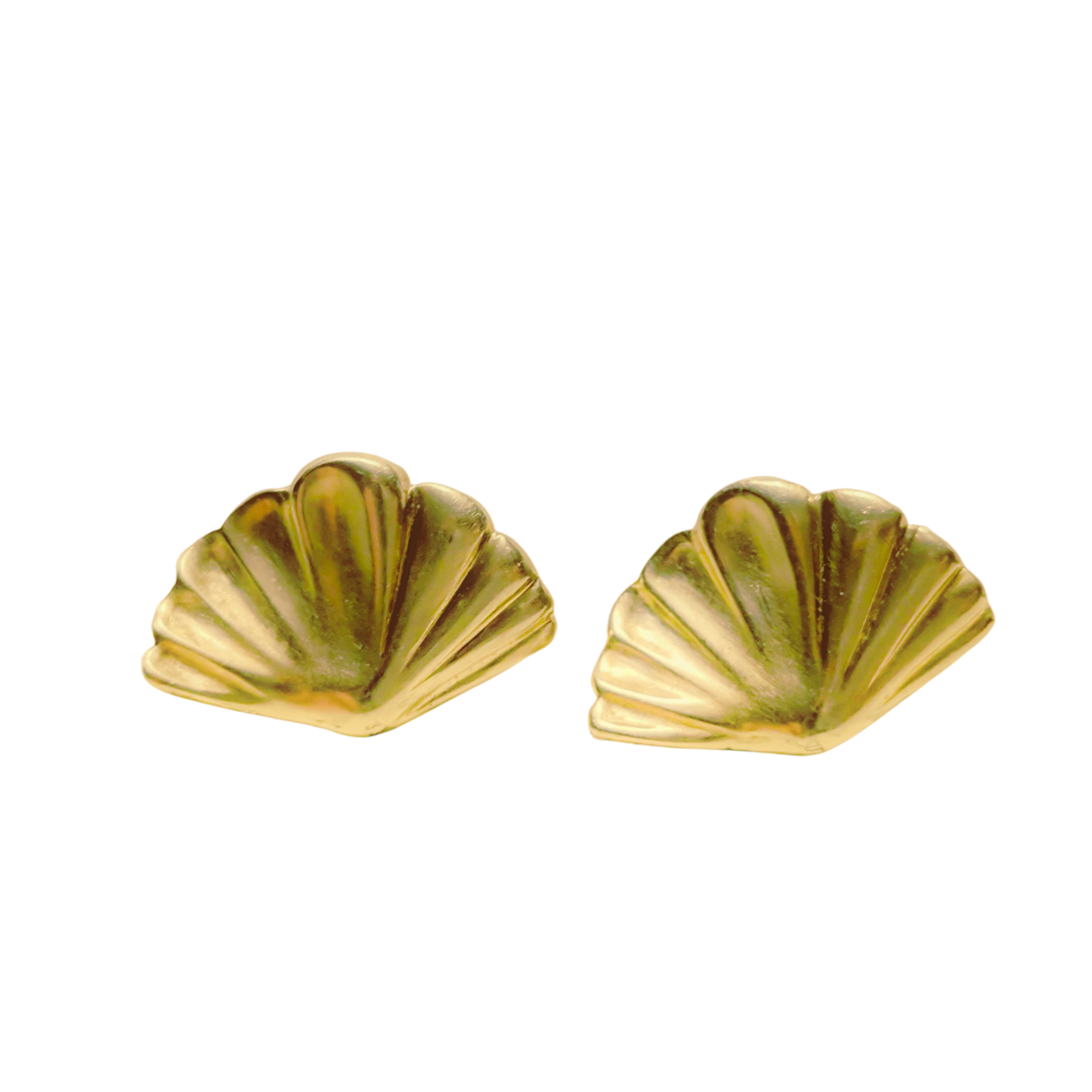 18k Yellow Gold Tiffany & Co Art Deco Fan Earrings By Providence Diamond Collection