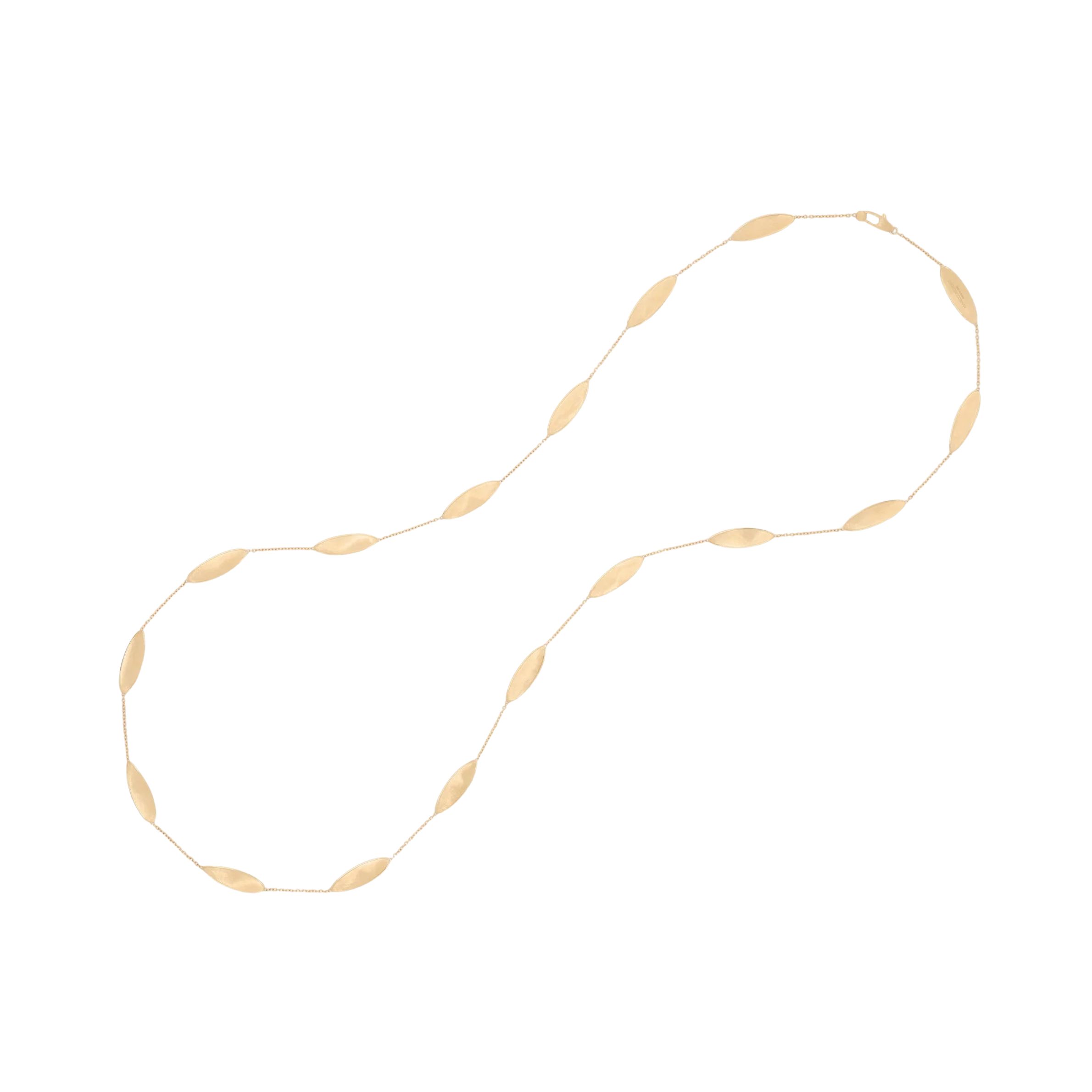 18k Yellow Gold Lunaria Twist Long Necklace