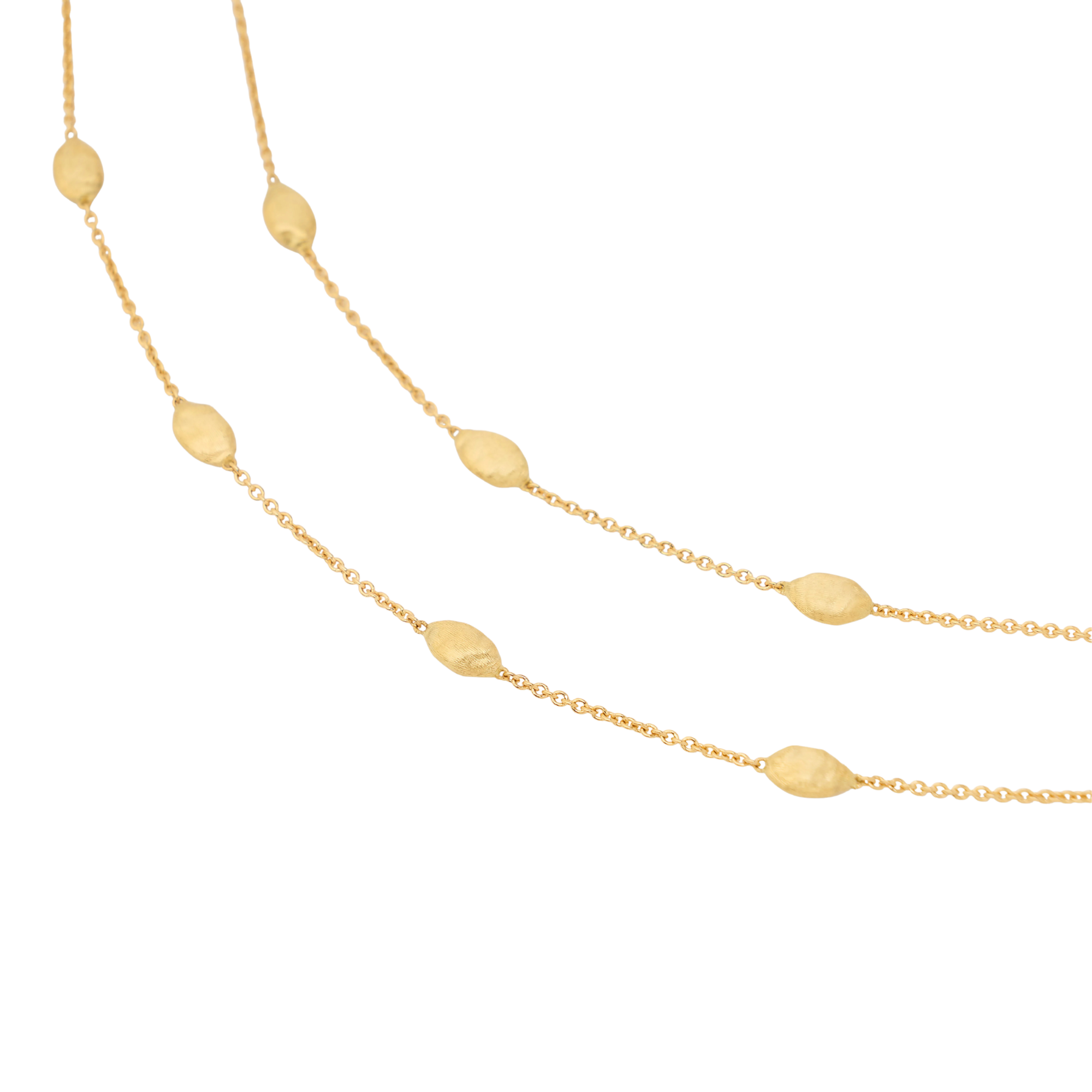 18k Yellow Gold Siviglia Small Bean Necklace