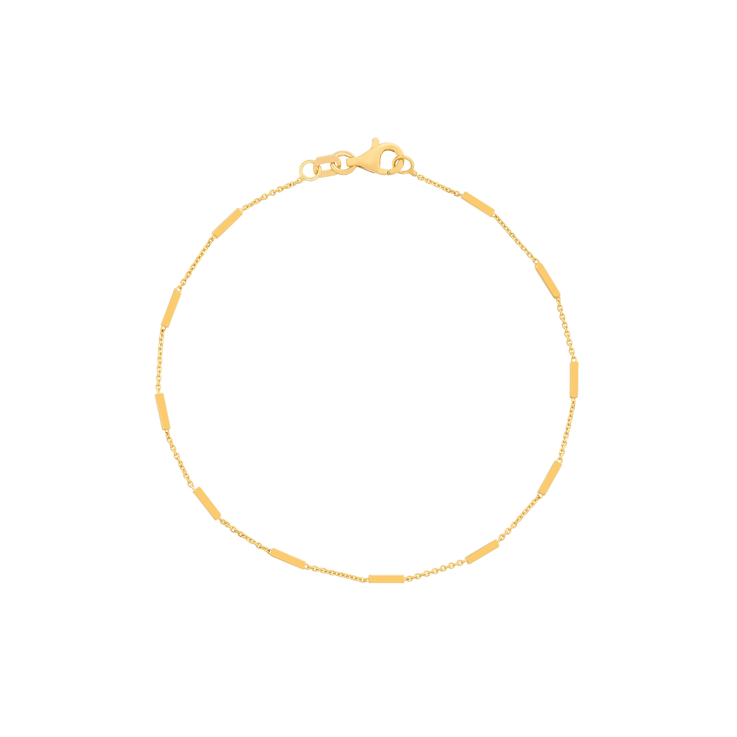 14k Yellow Gold Cable Bracelet