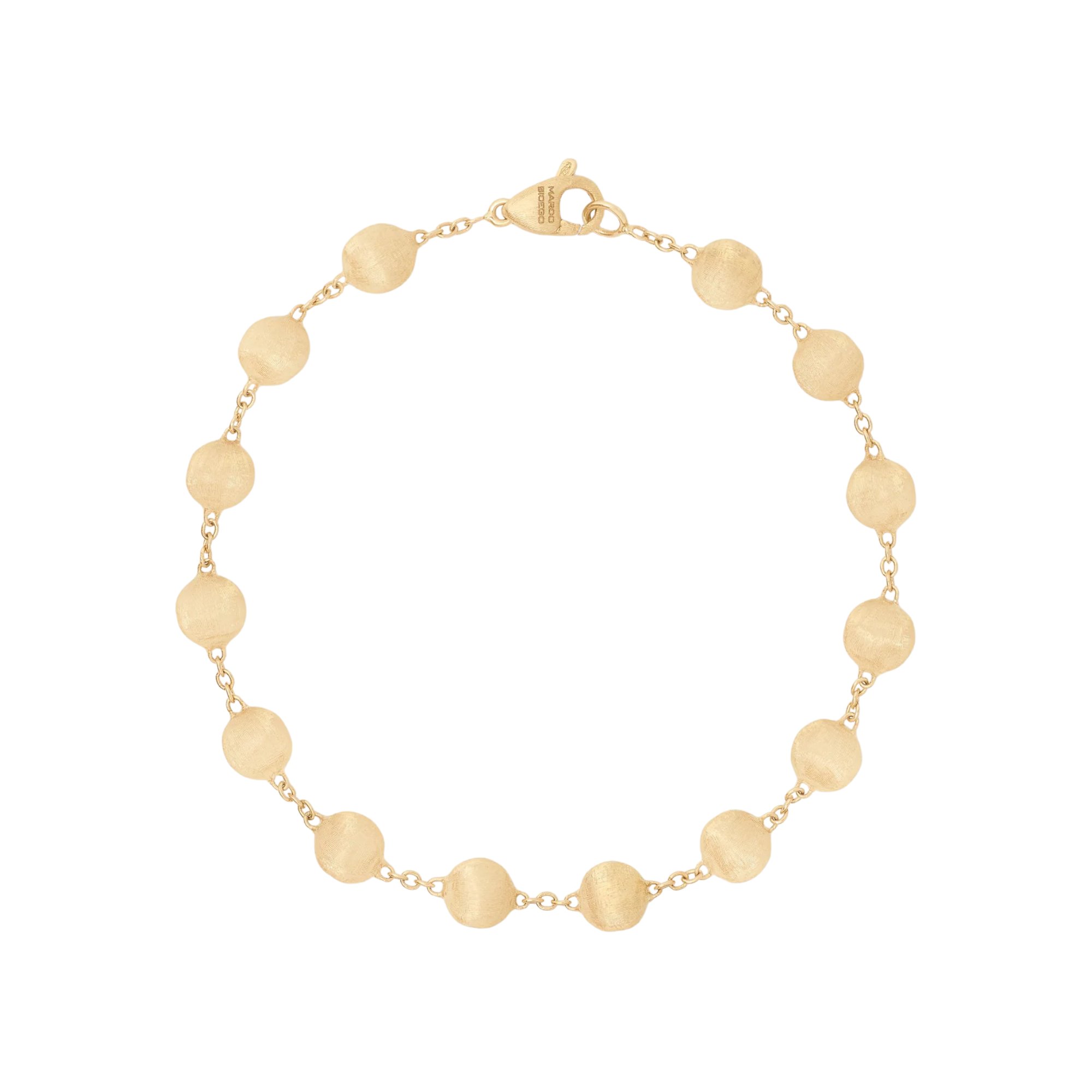 18k Yellow Gold Africa Bead Bracelet