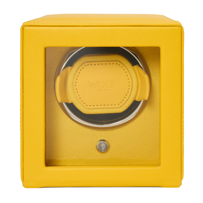 Tutti Frutti Collection Cub Single Watch Winder In Yellow