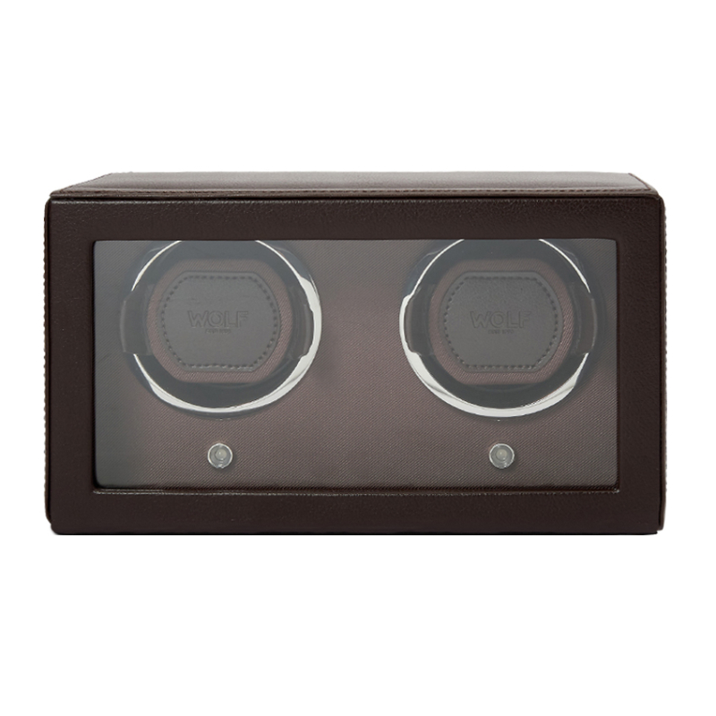 Cub Collection Double Watch Winder In Brown