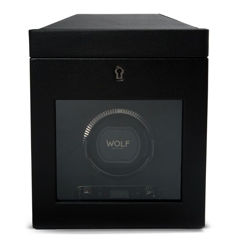 British Racing Collection Single Watch Winder In Black