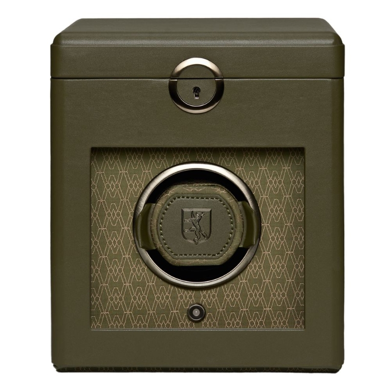 Earth Collection Single Watch Winder In Olive