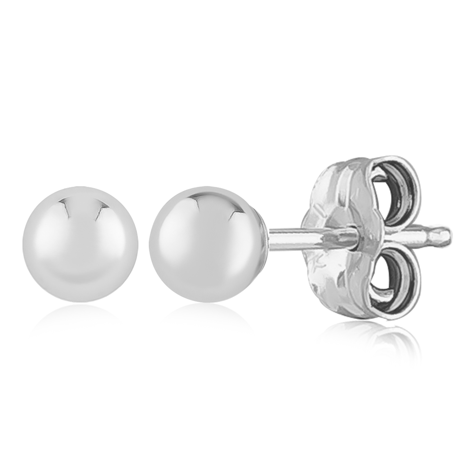 Sterling Silver Ball Stud Earrings