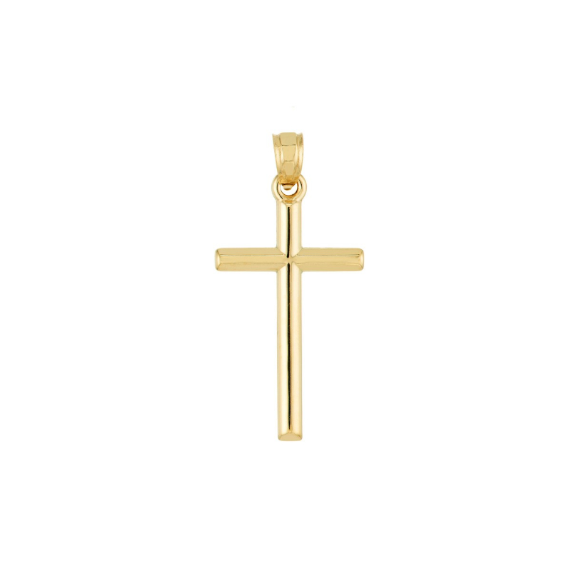 14k Yellow Gold Small Cross Charm