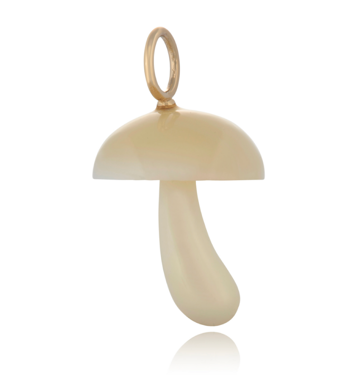 14k Yellow Gold Mushroom Charm