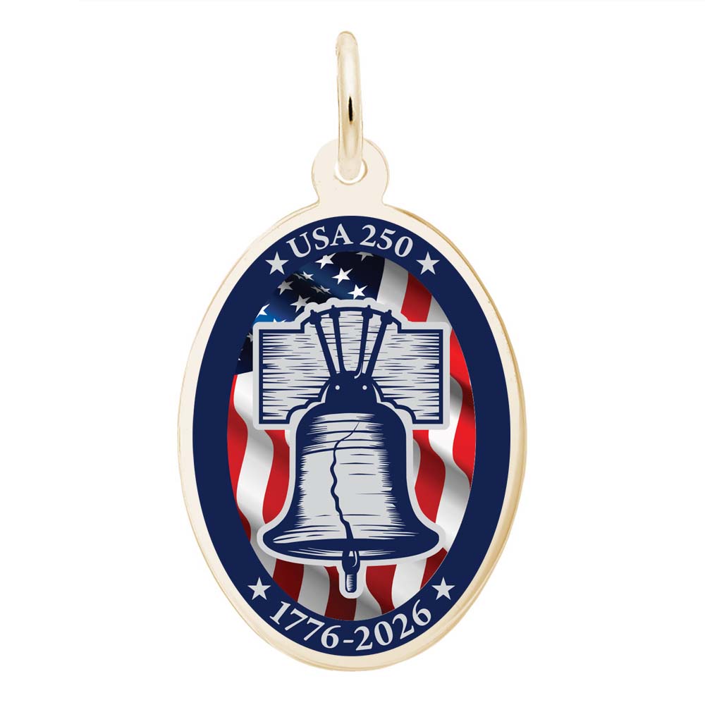 USA 250 - Liberty Bell Charm 10K Yellow Gold