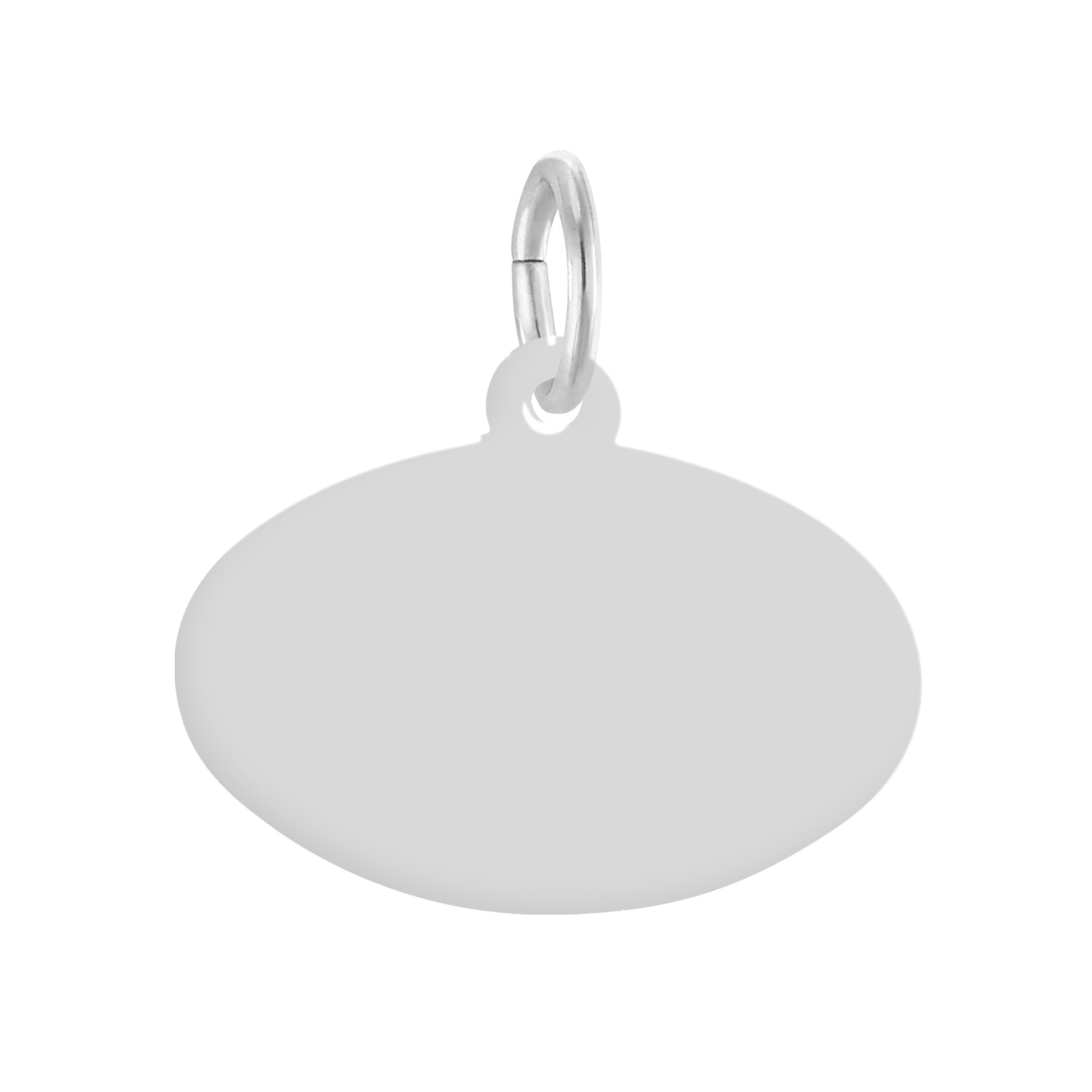 Horizontal Oval Charm - Gold Plate