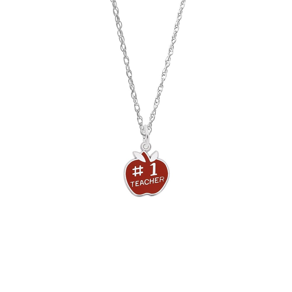 #1 Teacher Necklace Set - Gold Plate