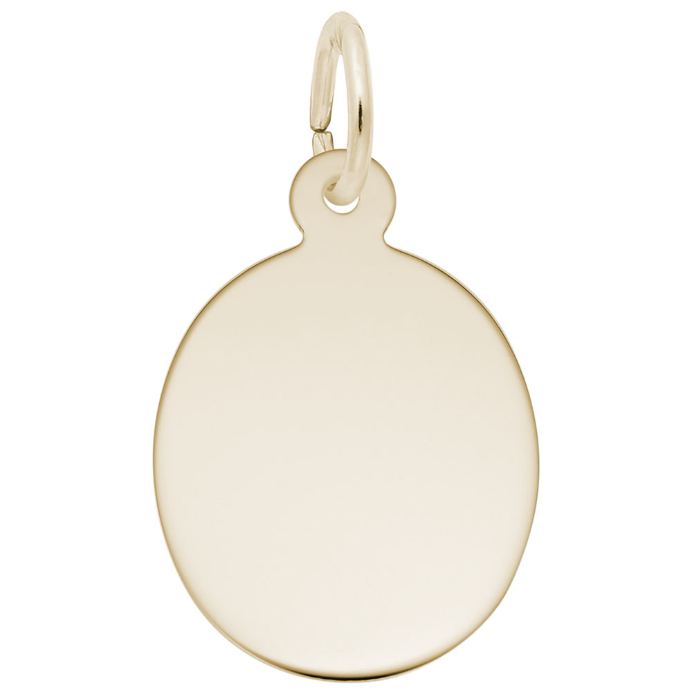 USA 250 - Stars & Stripes Oval Charm 10K Yellow Gold