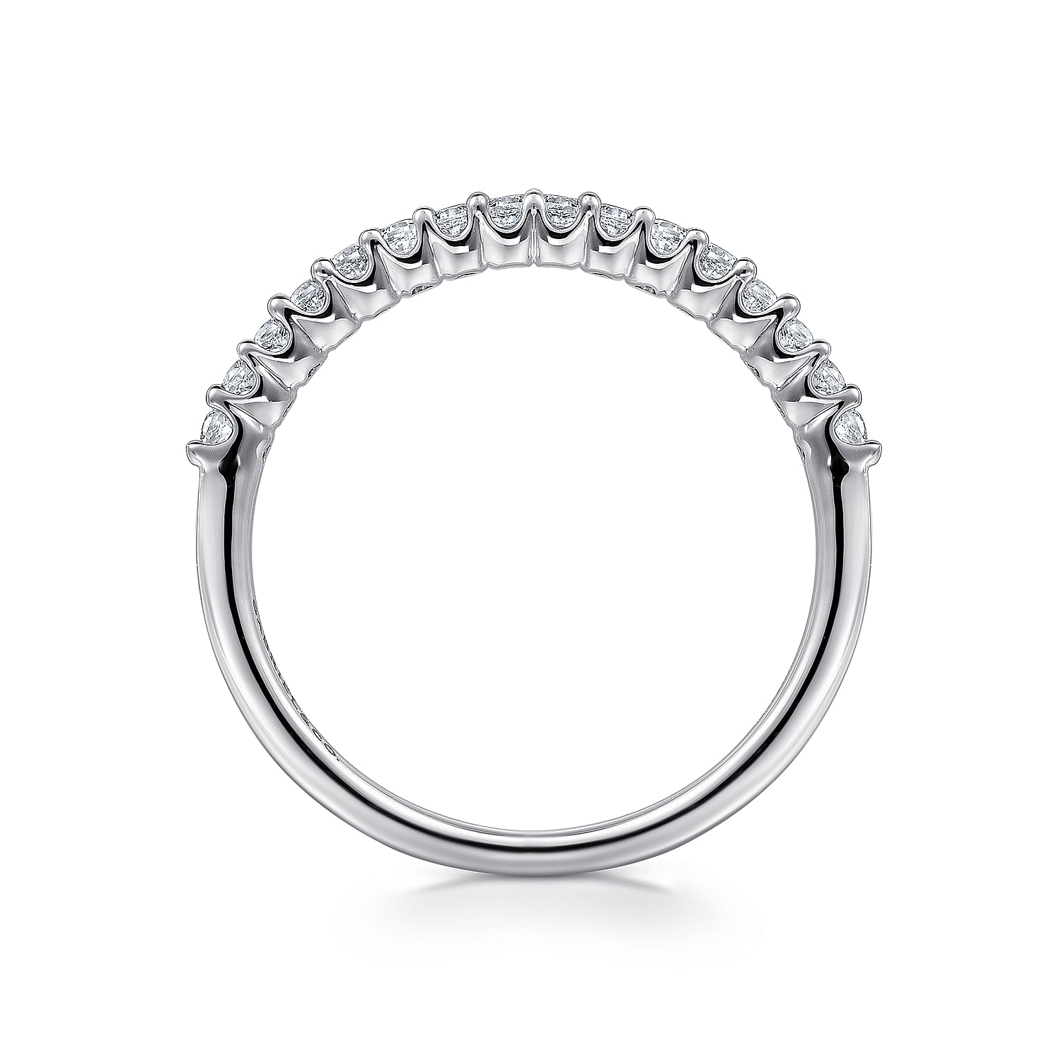 Gabriel & Co.14K White Gold Half Anniversary Band