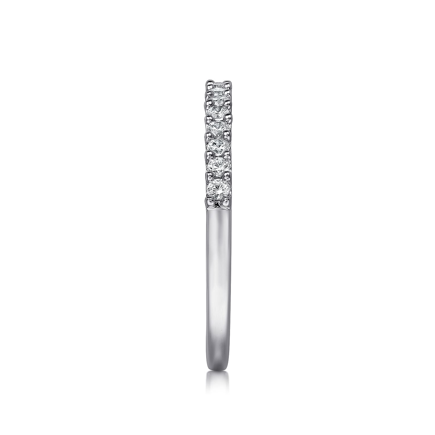 Gabriel & Co.14K White Gold Half Anniversary Band