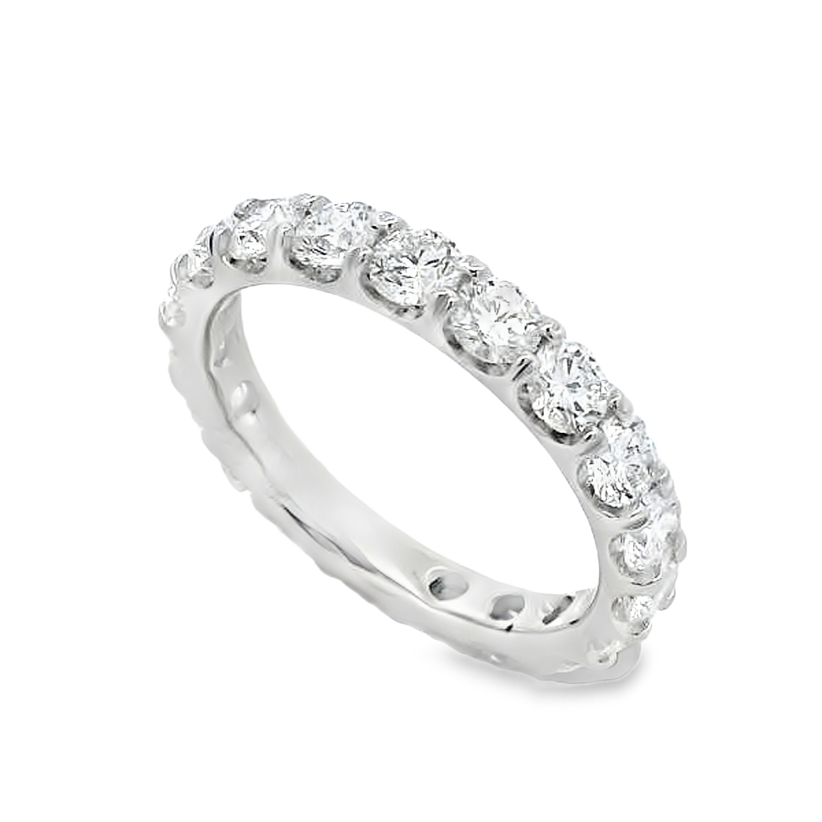 Roman Jewelers Signature 14K White Gold 2.5-Carat Diamond Eternity Band