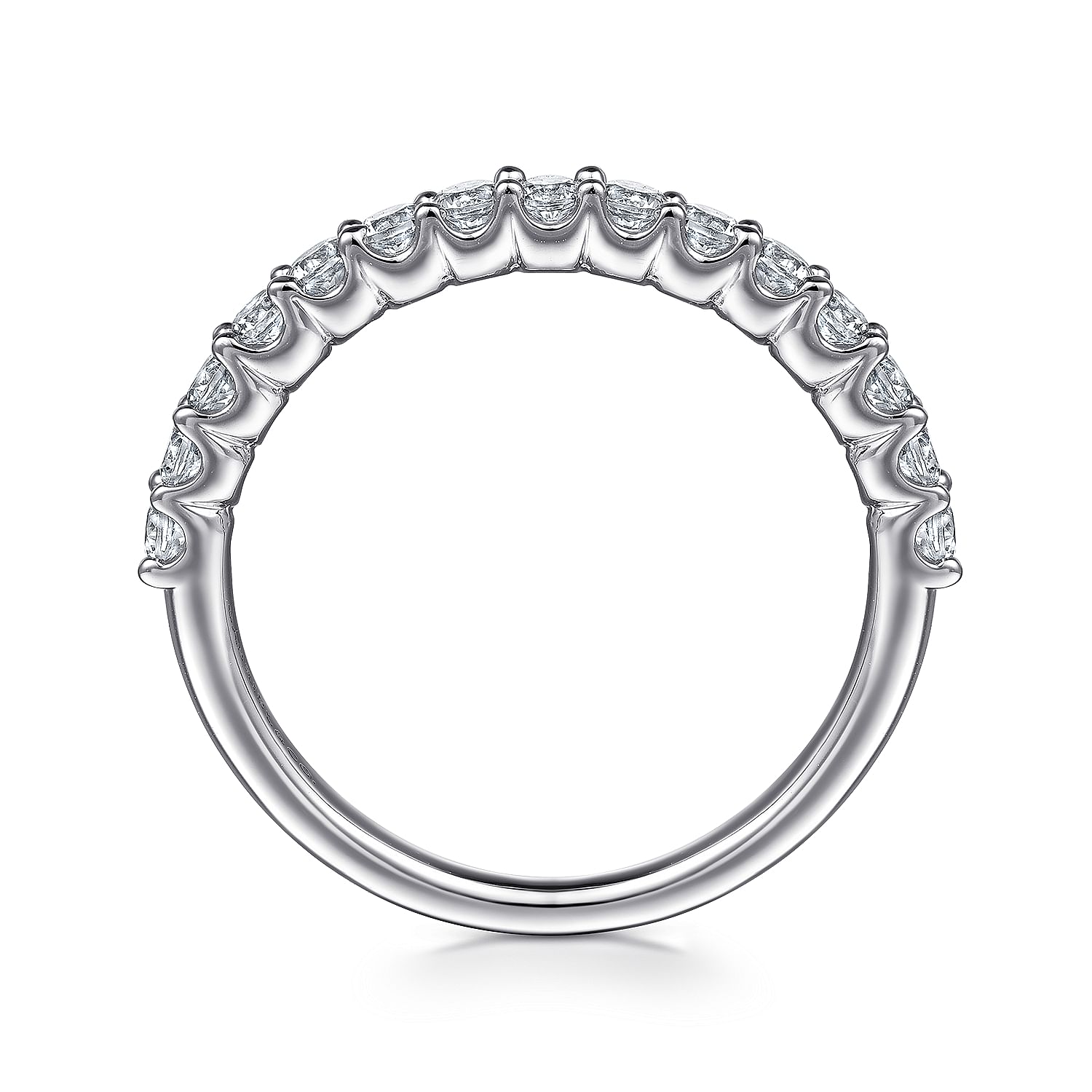 Gabriel & Co.14K White Gold Shared-Prong Diamond Anniversary Band