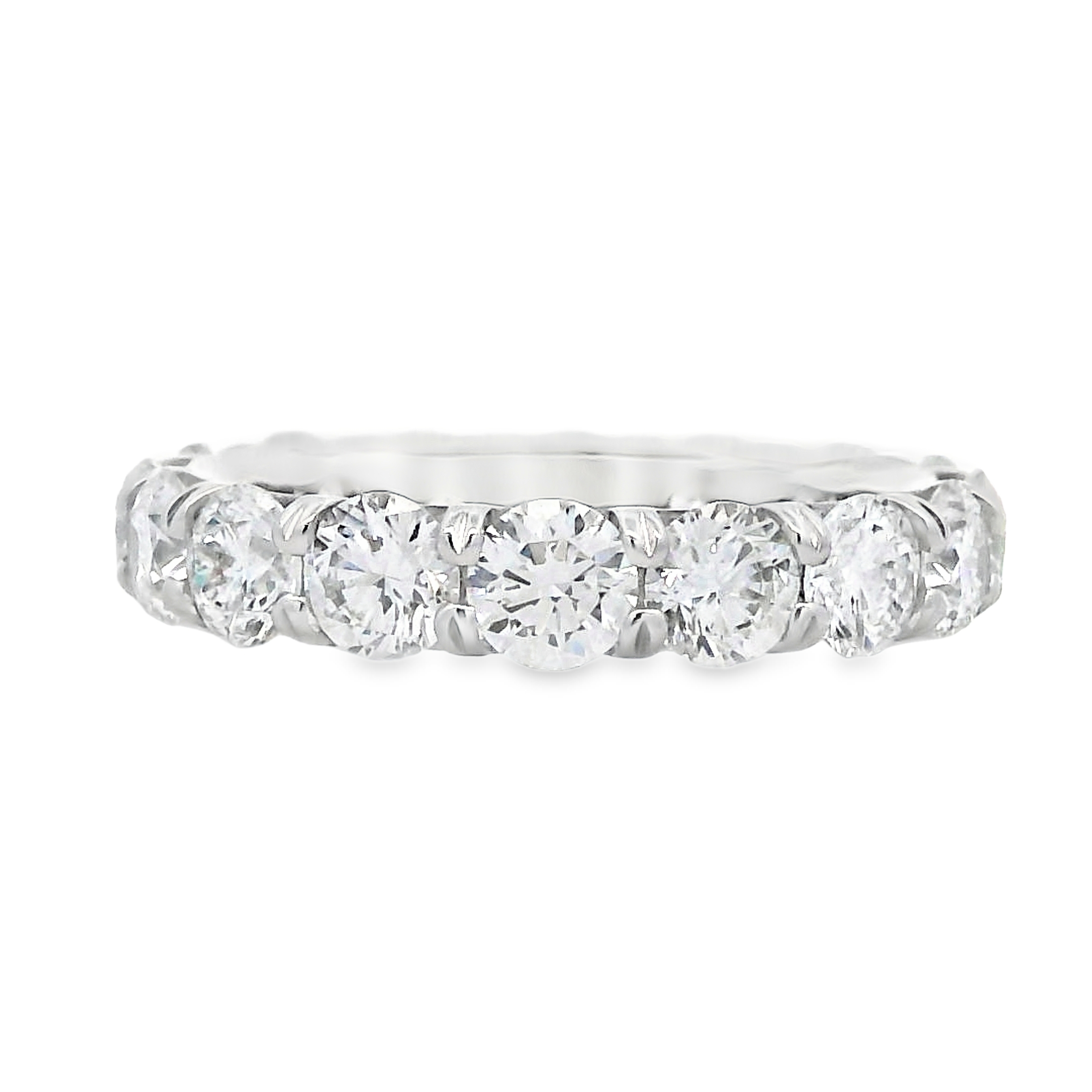 Roman Jewelers Signature 14K White Gold 3.84-Carat Diamond Eternity Band