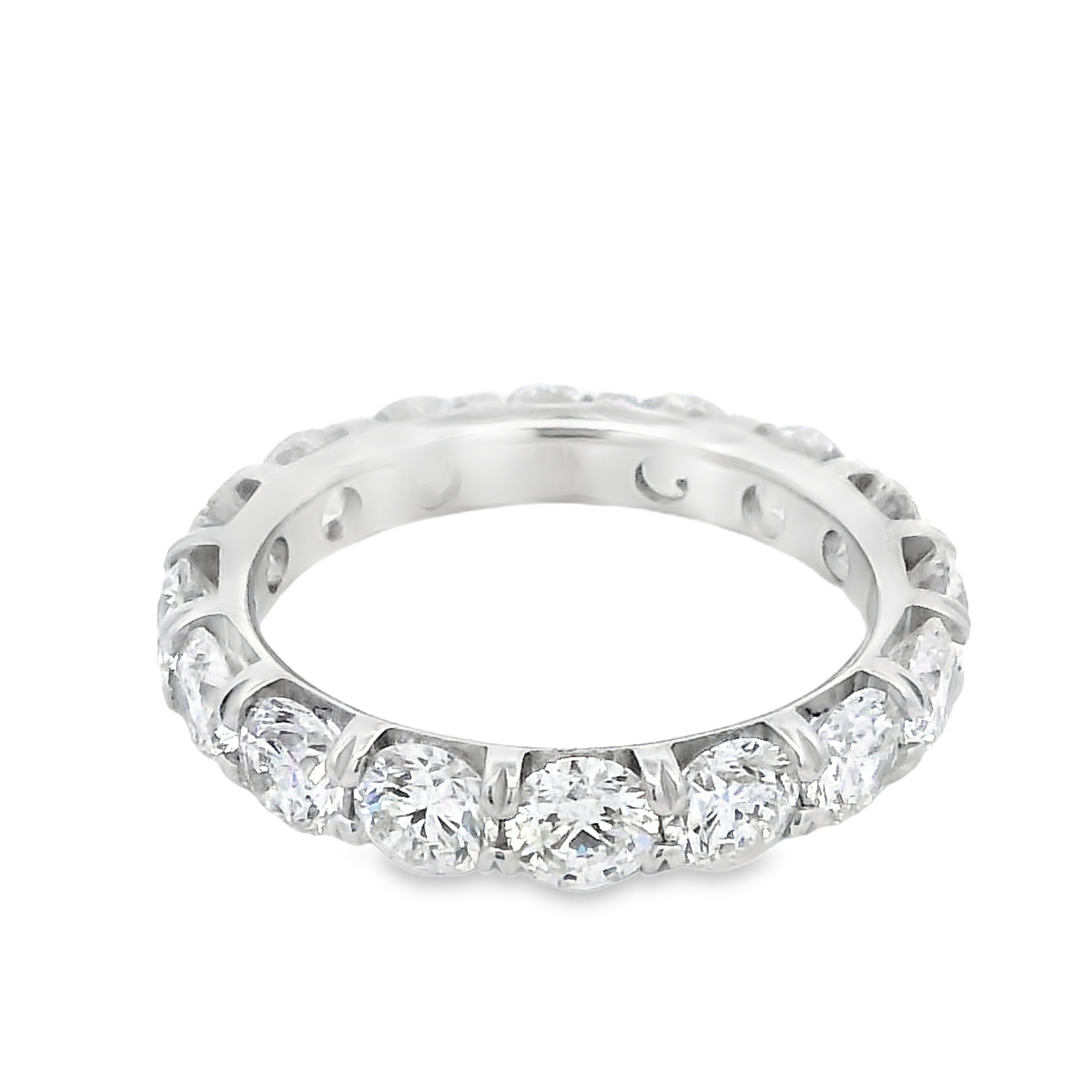 Roman Jewelers Signature 14K White Gold 3.84-Carat Diamond Eternity Band