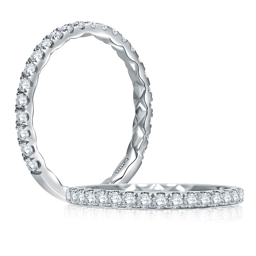 A.Jaffe 14K White Gold Diamond Anniversary Band