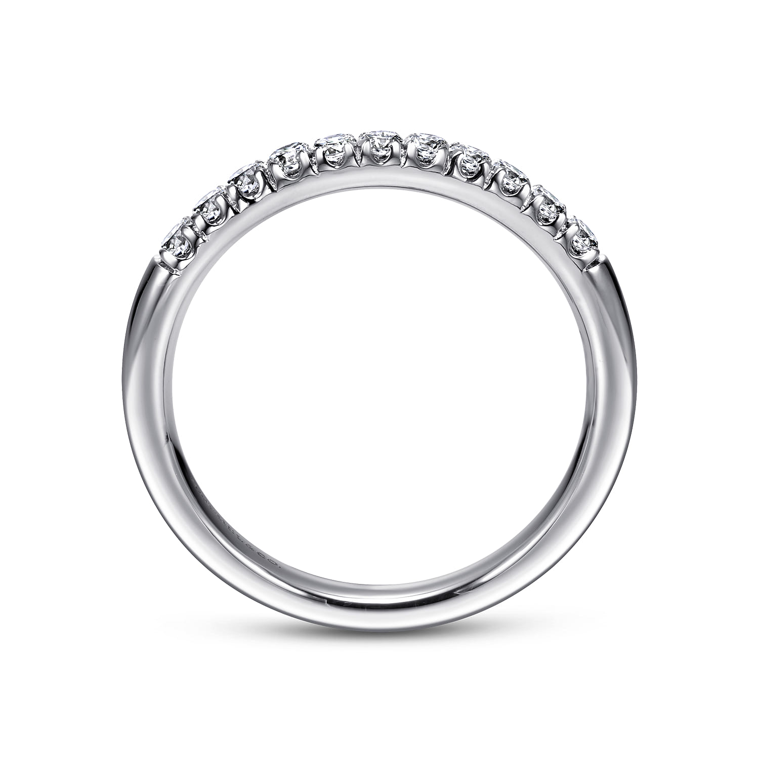 Gabriel & Co. 14K White Gold 1/4-Carat 11-Stone Diamond Anniversary Band