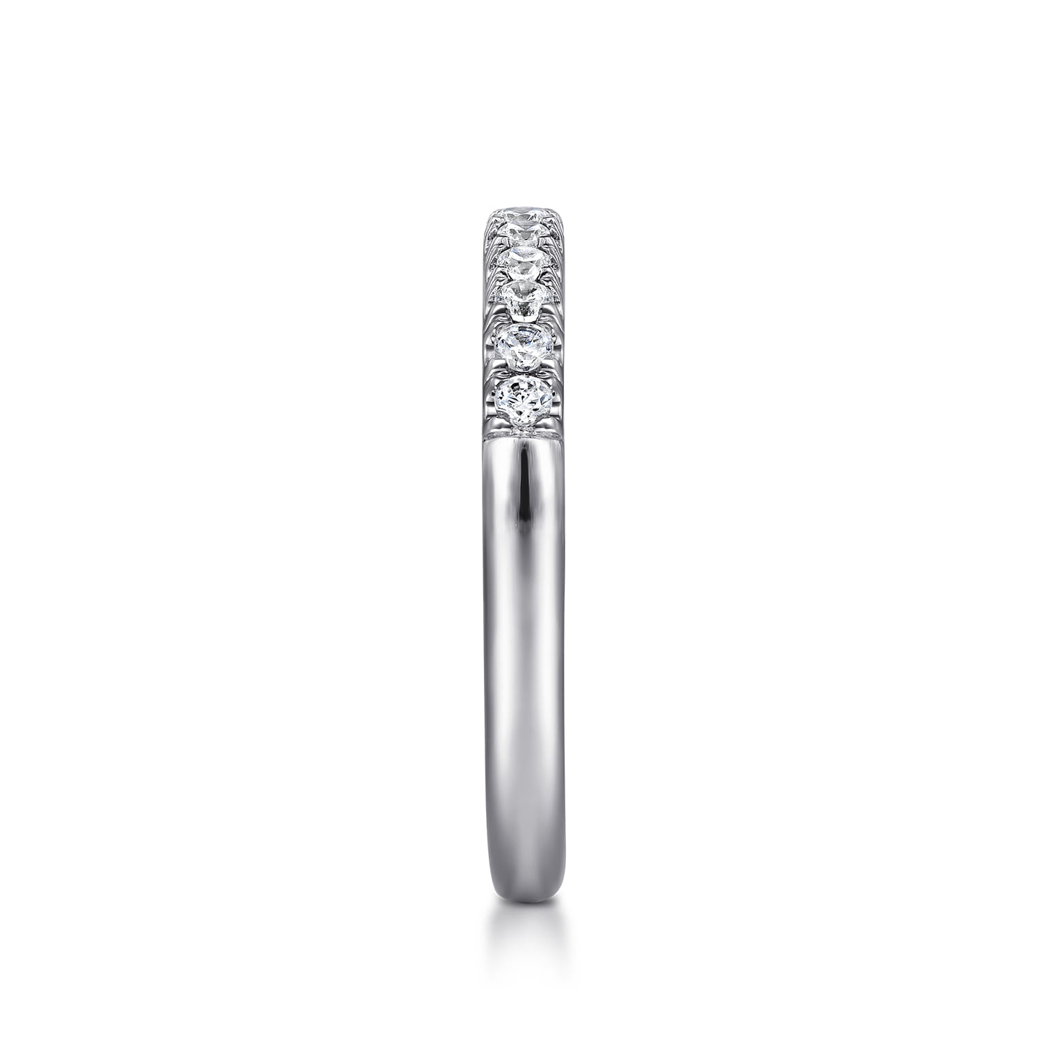 Gabriel & Co. 14K White Gold 1/4-Carat 11-Stone Diamond Anniversary Band