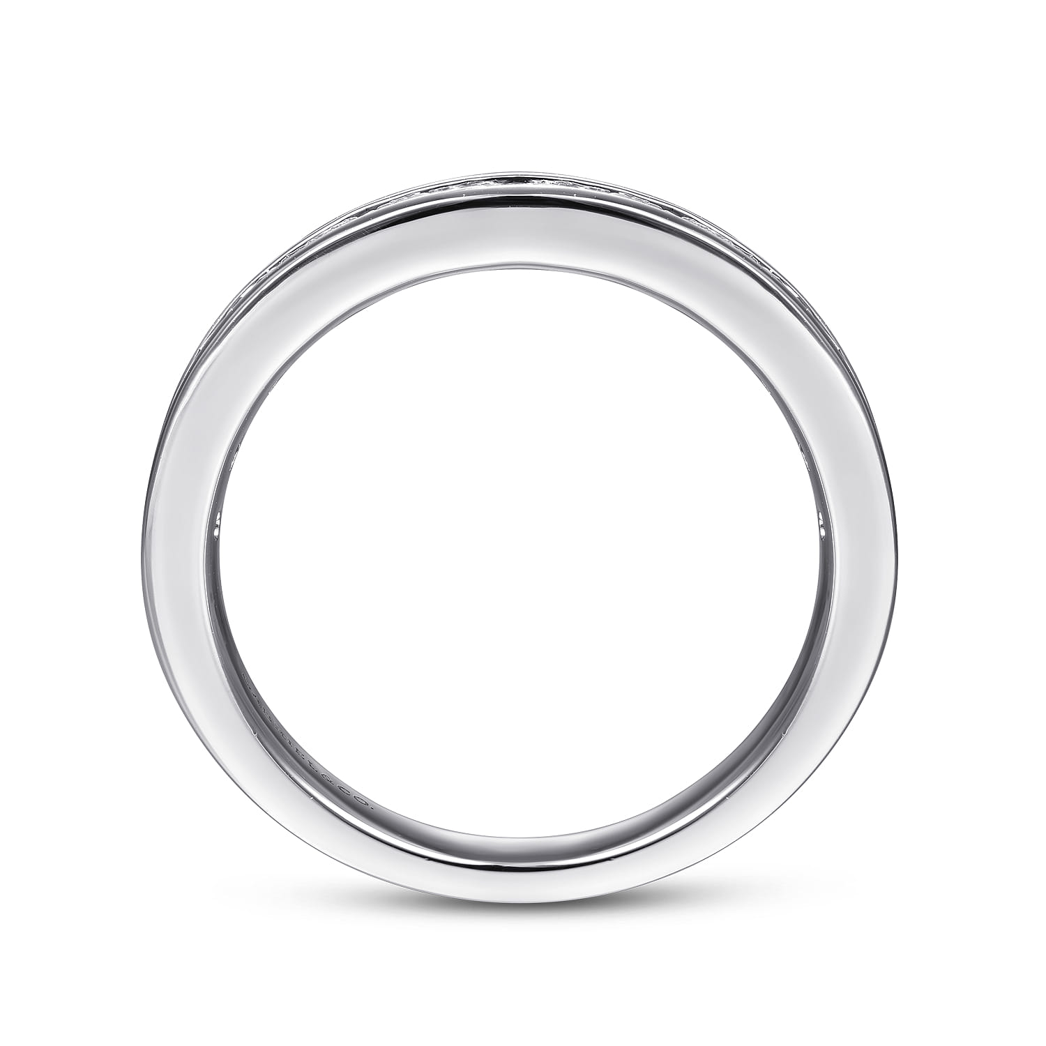 Gabriel & Co. 14K White Gold 1/4-Carat Channel Set Anniversary Band