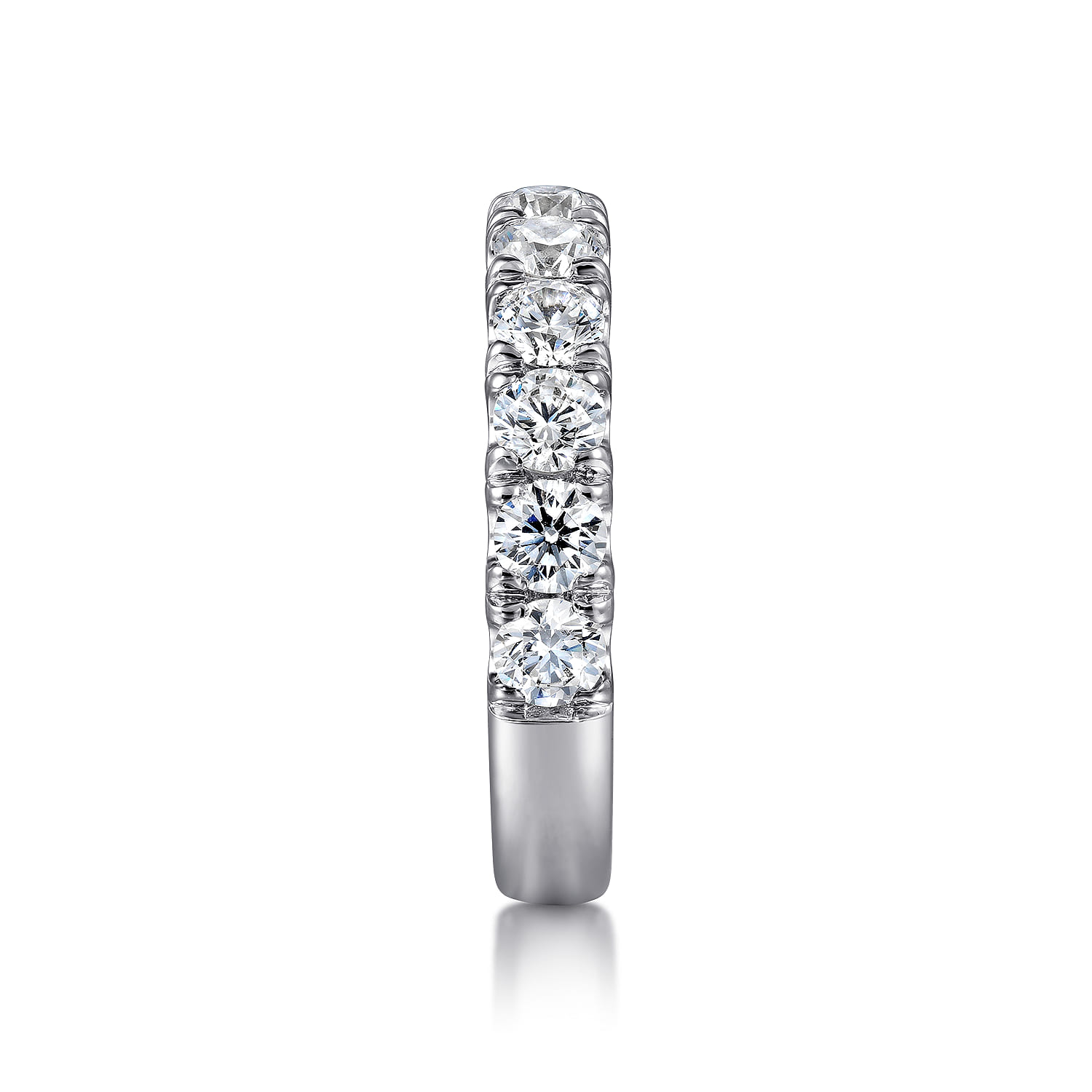 Gabriel & Co.14K White Gold 1.5-Carat 11-Stone Diamond Anniversary Band