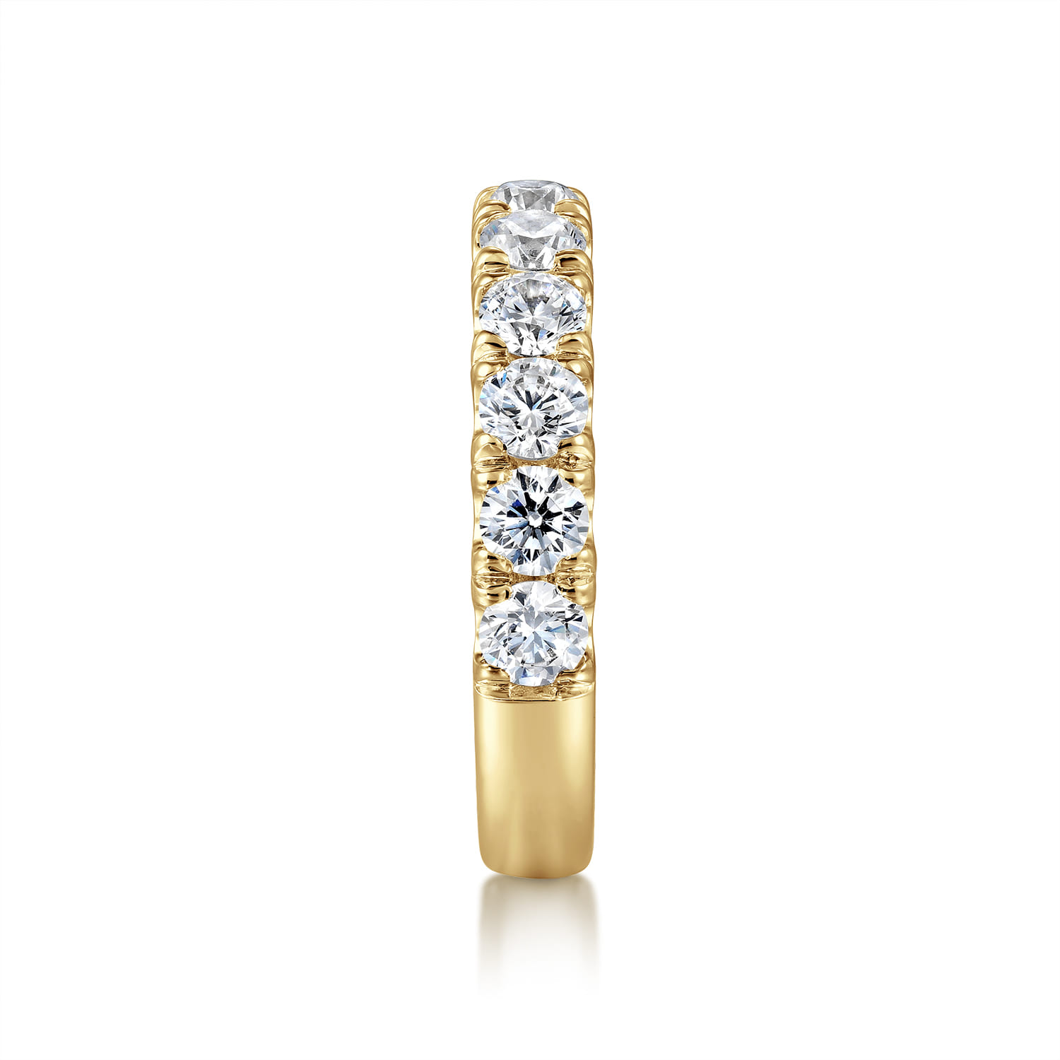 Gabriel & Co. 14K Yellow Gold 1.5-Carat 11-Stone Diamond Anniversary Band