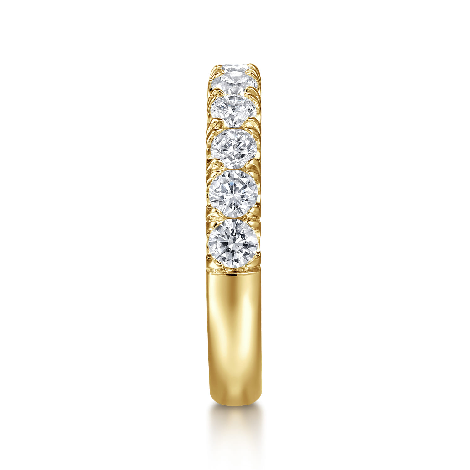 Gabriel & Co. 14K Yellow Gold 1-Carat 11-Stone Diamond Anniversary Band