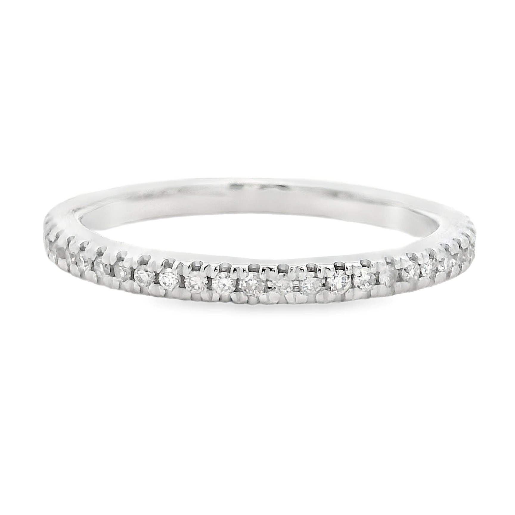 14K White Gold 1/4 Carat Diamond Eternity Band