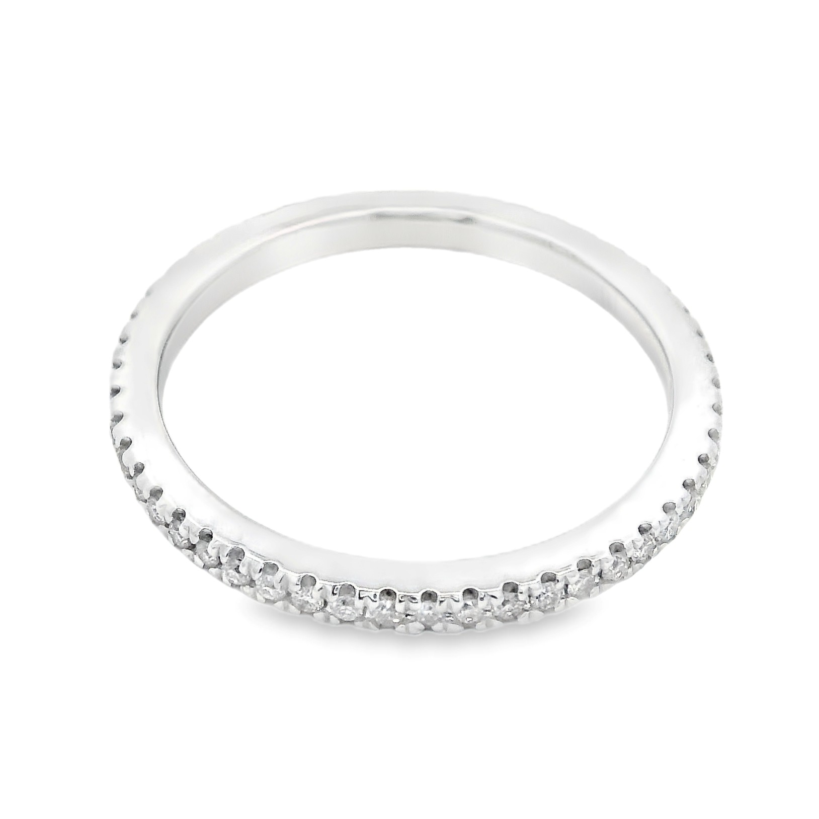 14K White Gold 1/4 Carat Diamond Eternity Band