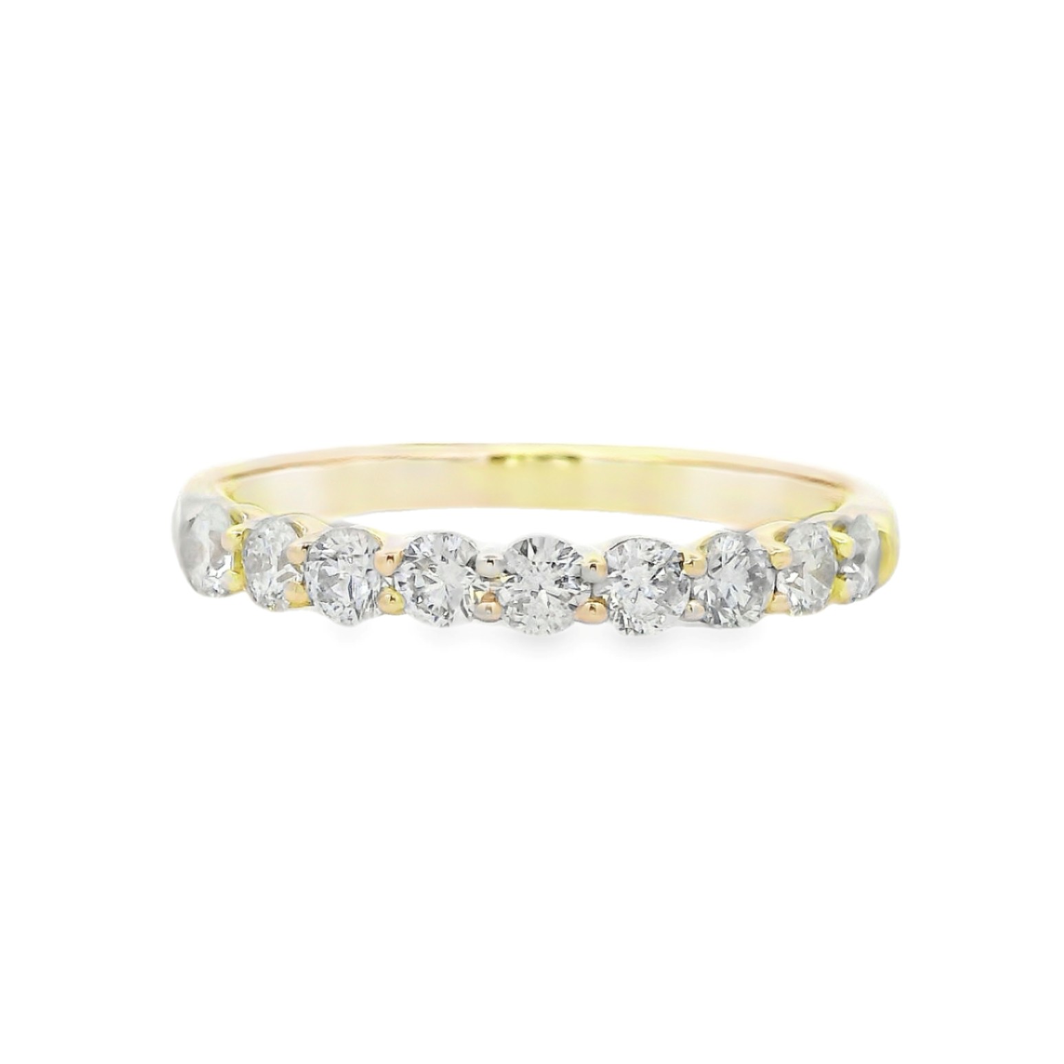14K Half Anniversary 0.5 Carat Diamond Band