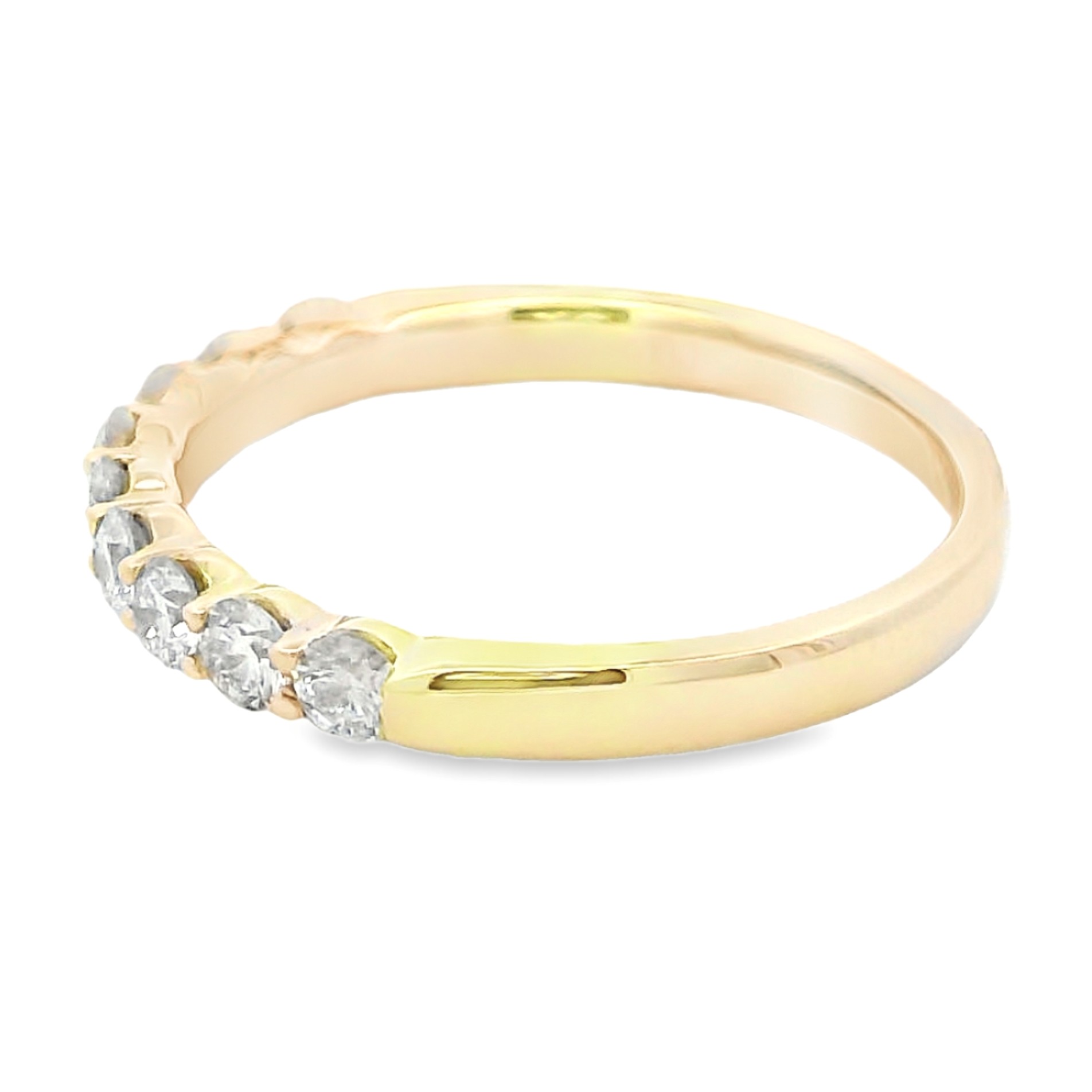 14K Half Anniversary 0.5 Carat Diamond Band