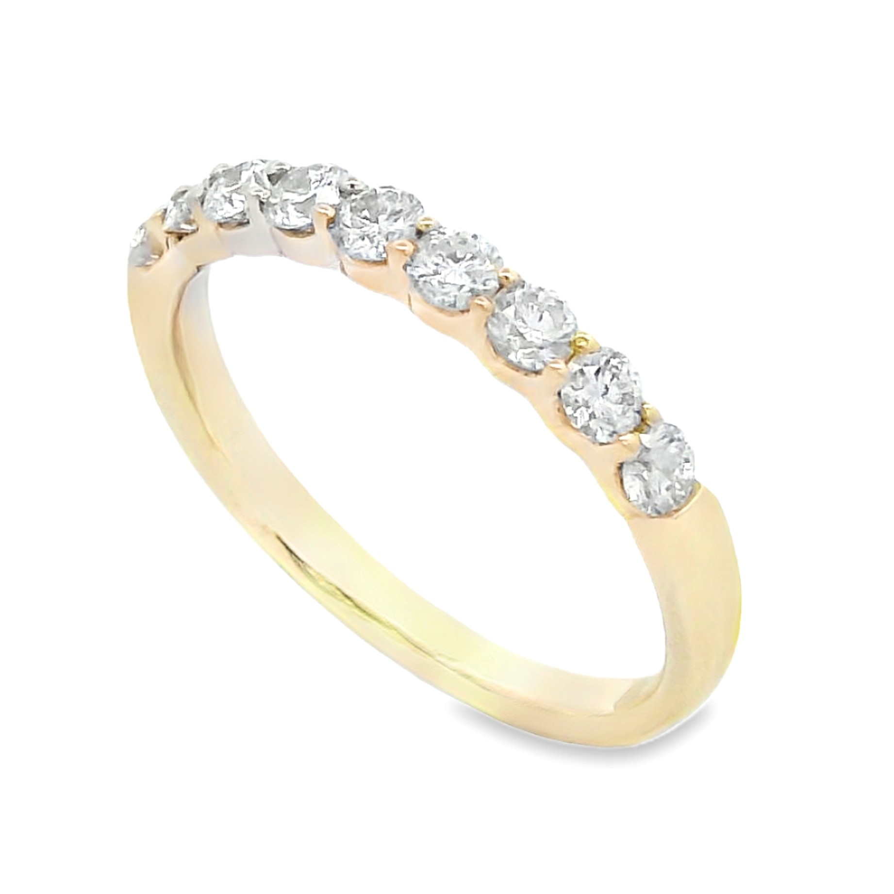 14K Half Anniversary 0.5 Carat Diamond Band