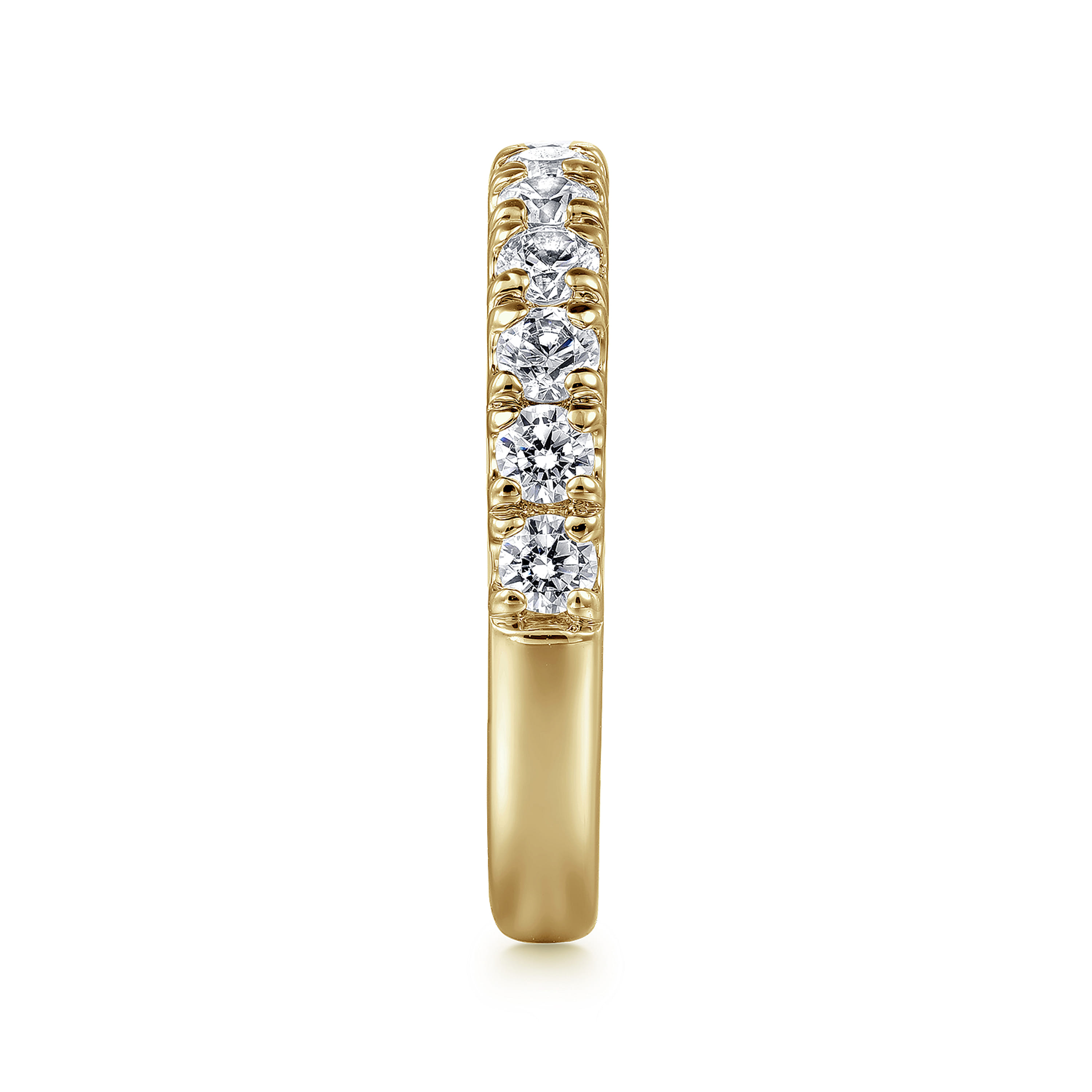 Gabriel & Co. 14K Portofino French Pave Set Diamond Wedding Band