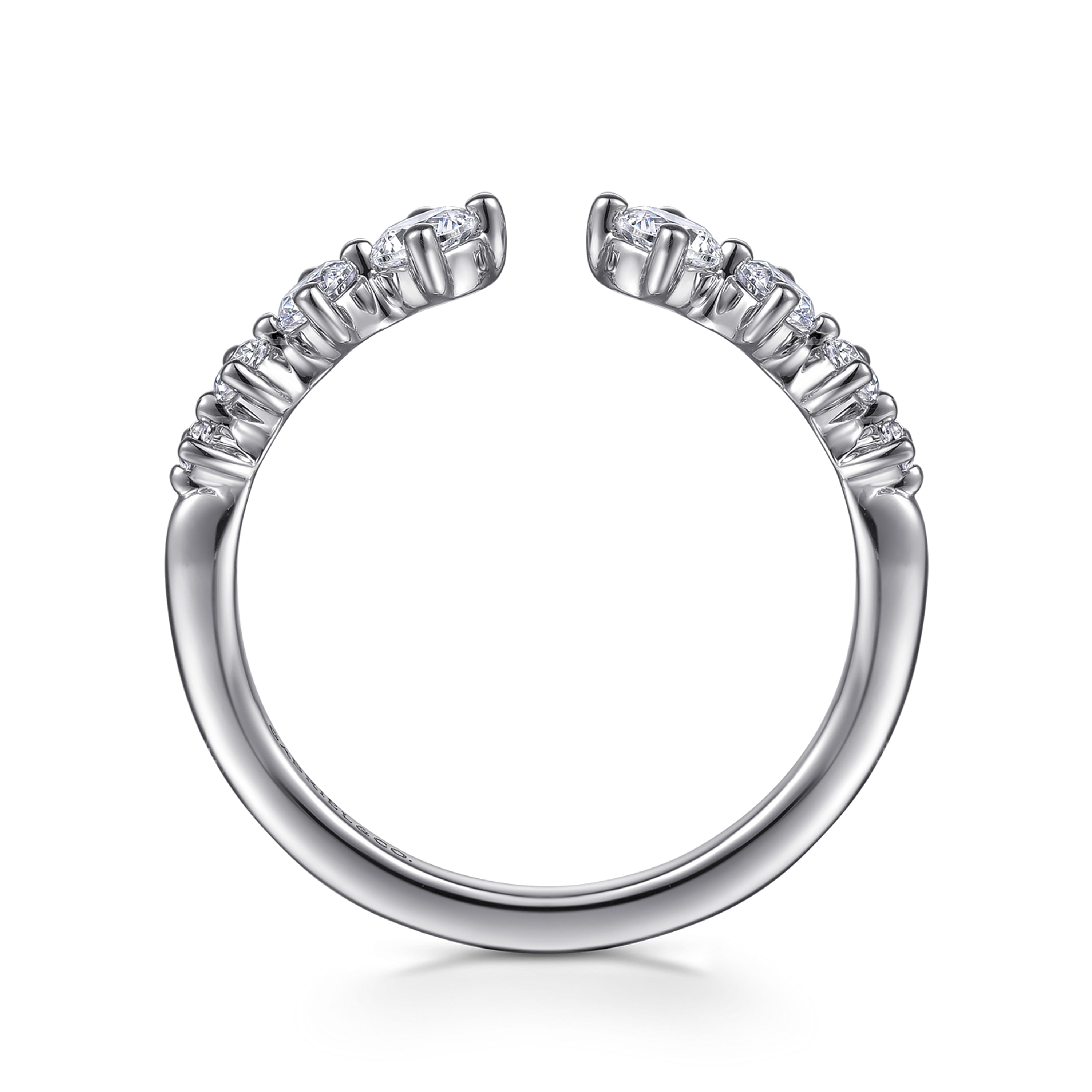 Gabriel & Co. 14K Open 0.5ct Diamond Anniversary Band