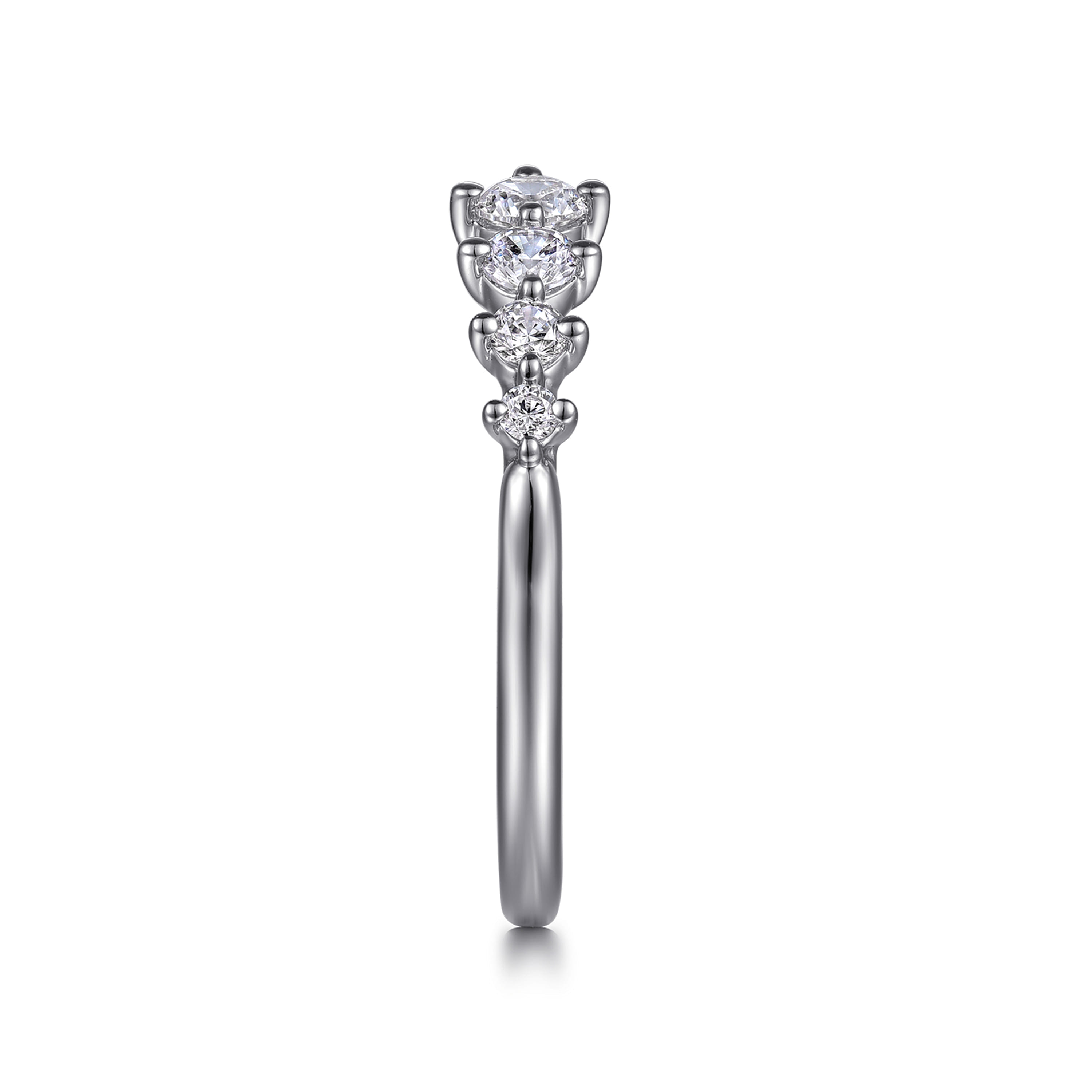 Gabriel & Co. 14K Open 0.5ct Diamond Anniversary Band
