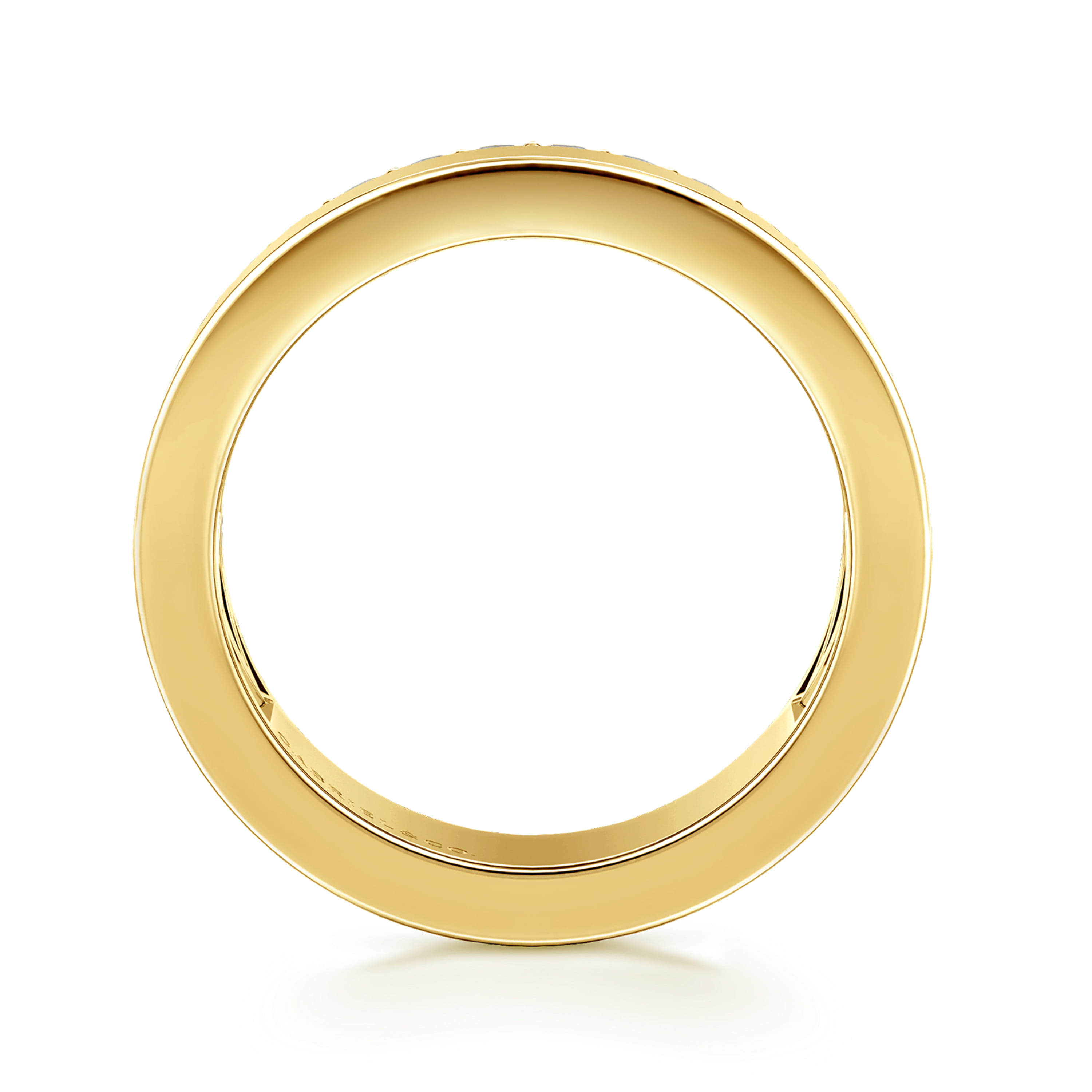 Gabriel & Co. 14K 5mm Diamond Anniversary Cigar Band