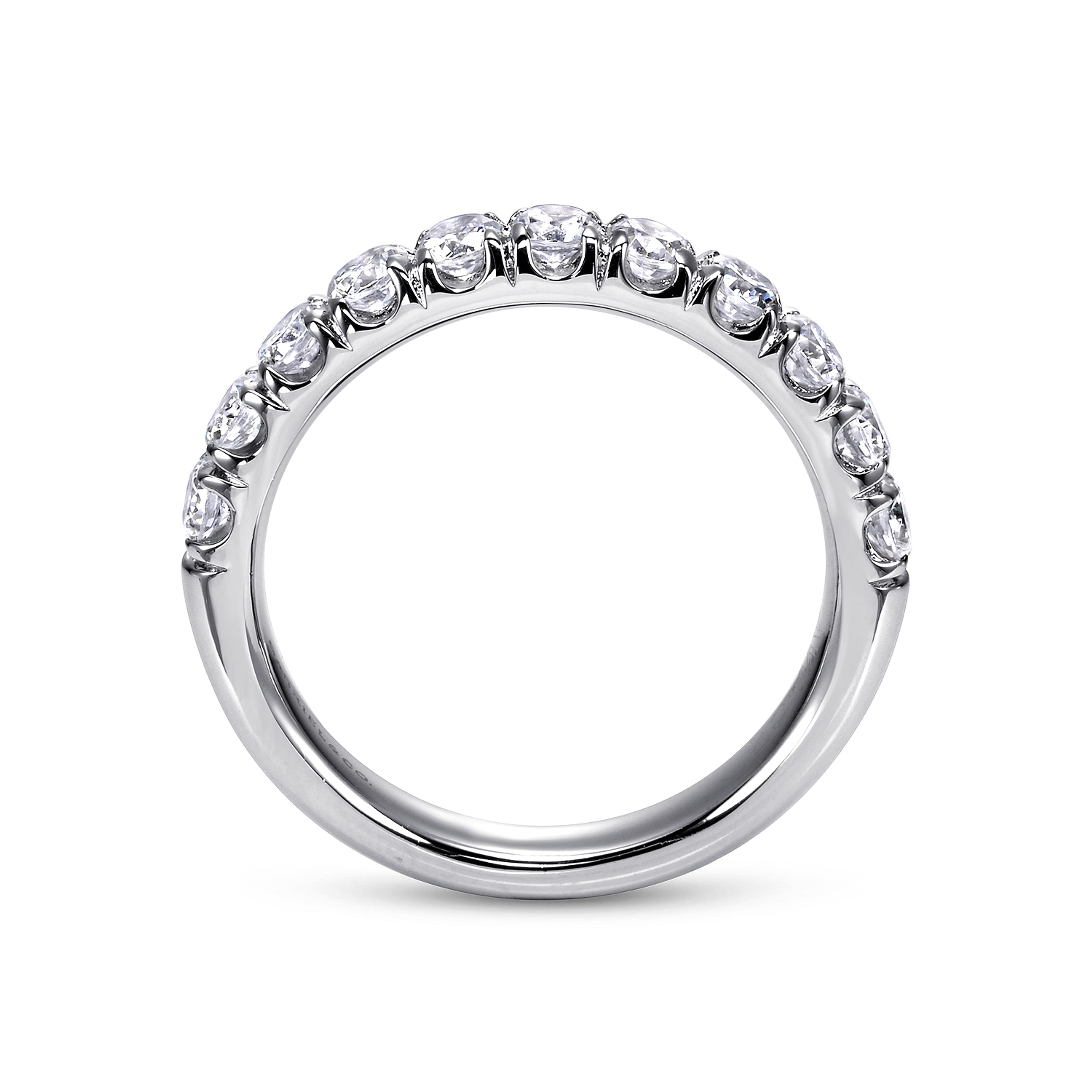 Gabriel & Co. Portofino 14K French Pave 1ct Diamond Wedding Band