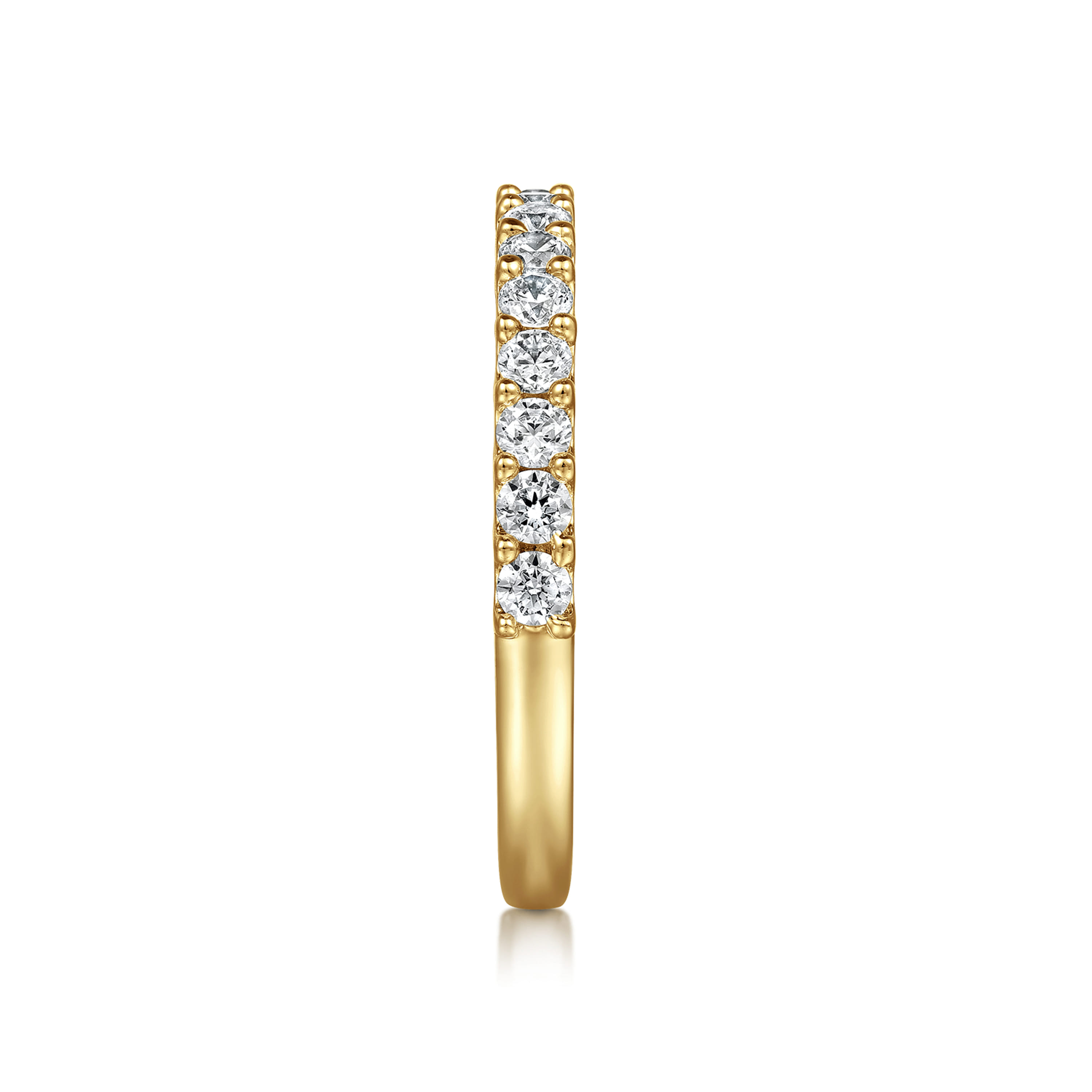 Gabriel & Co. Sorrento 14K Shared Prong Set 0.5ct Diamond Wedding Band