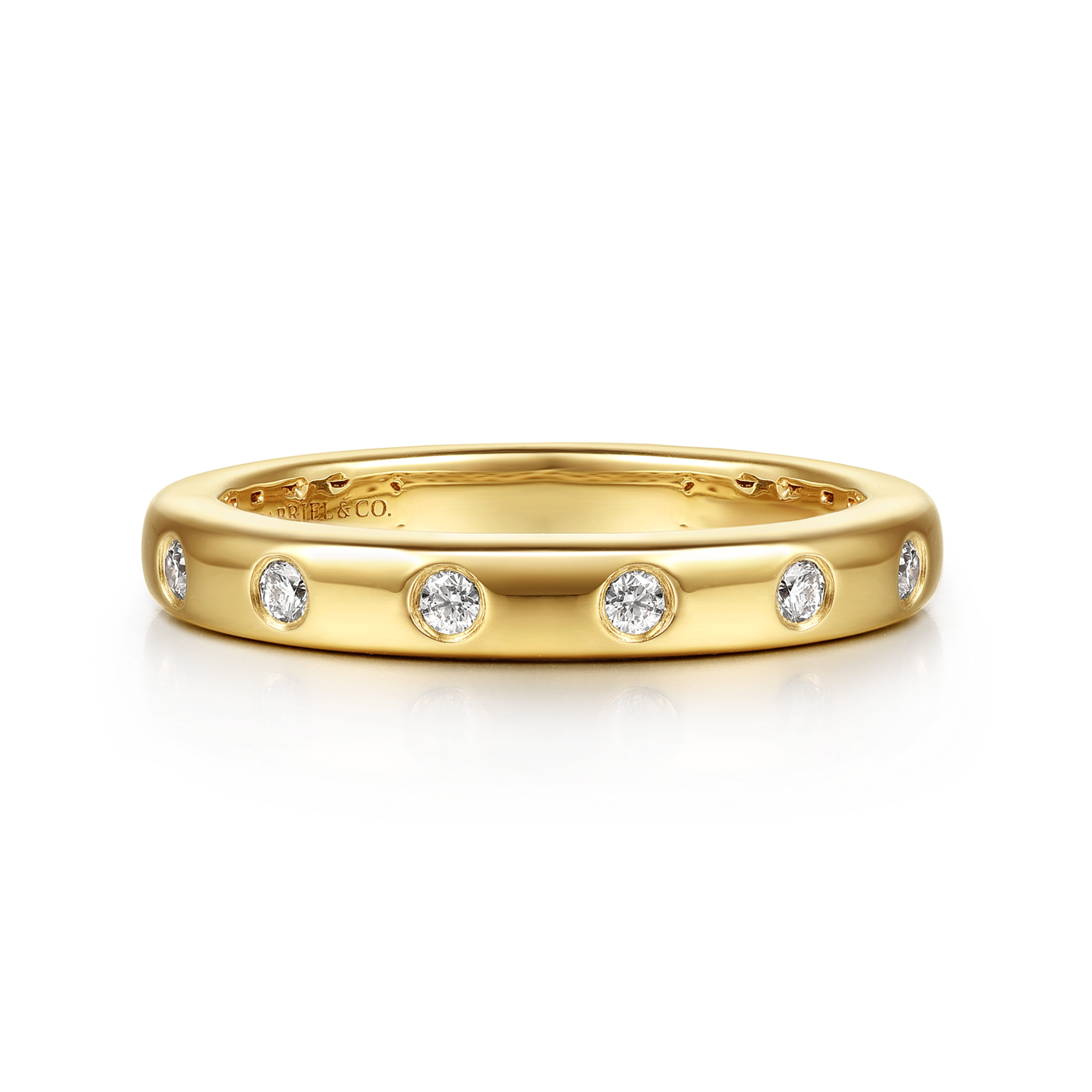 Gabriel & Co. 14K Diamond Wedding Band