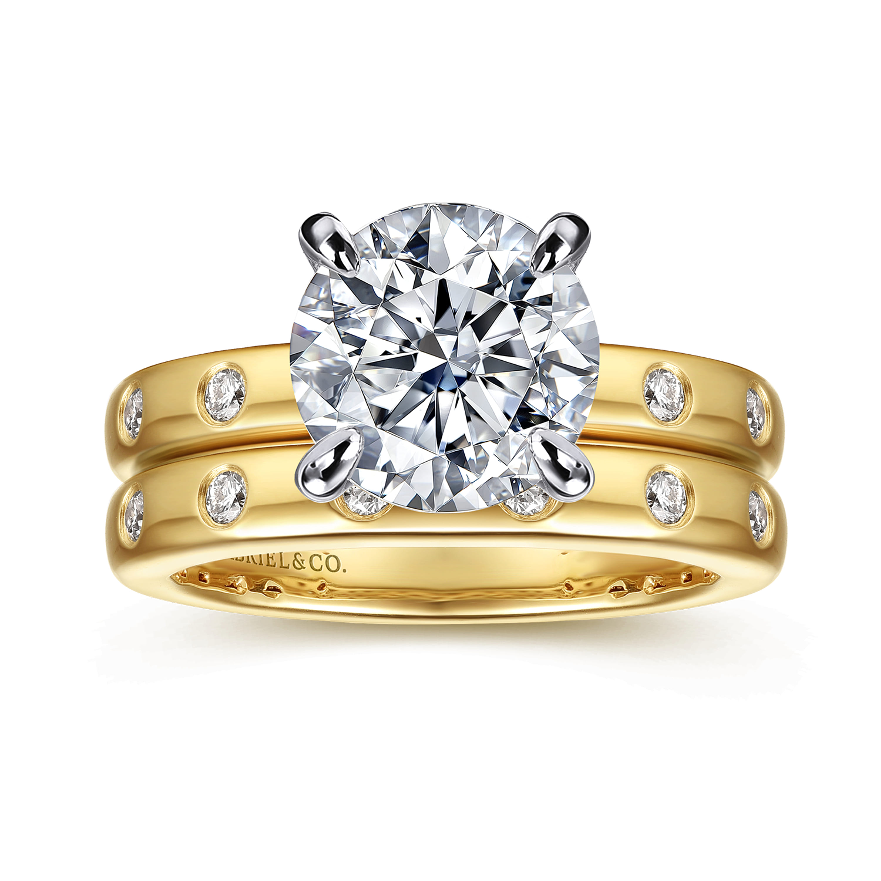 Gabriel & Co. 14K Diamond Wedding Band