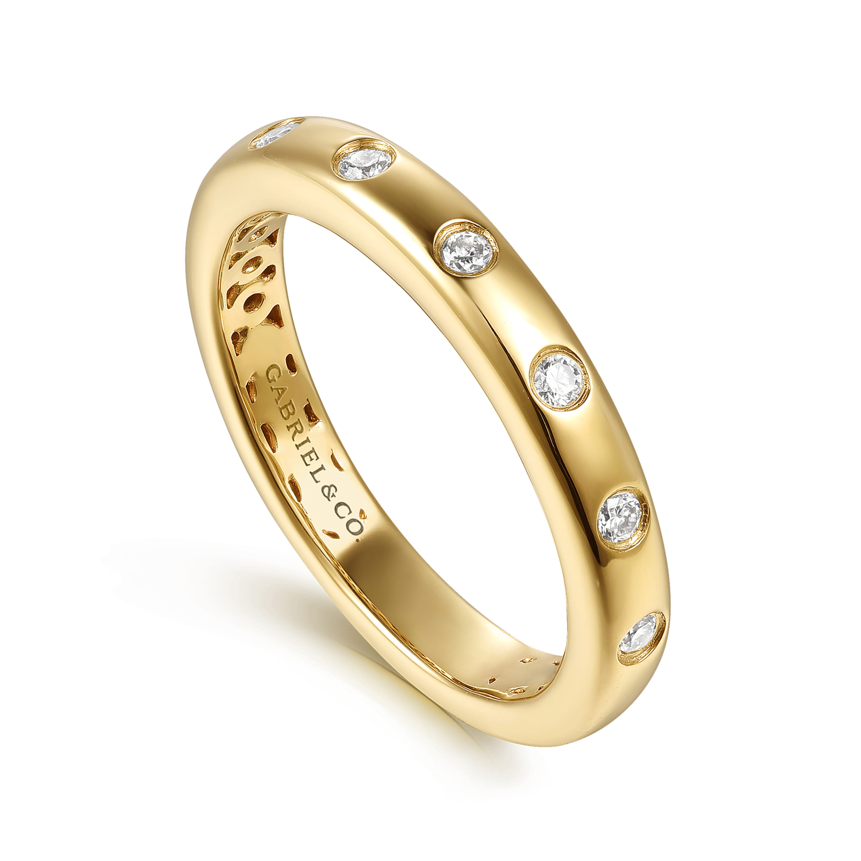 Gabriel & Co. 14K Diamond Wedding Band