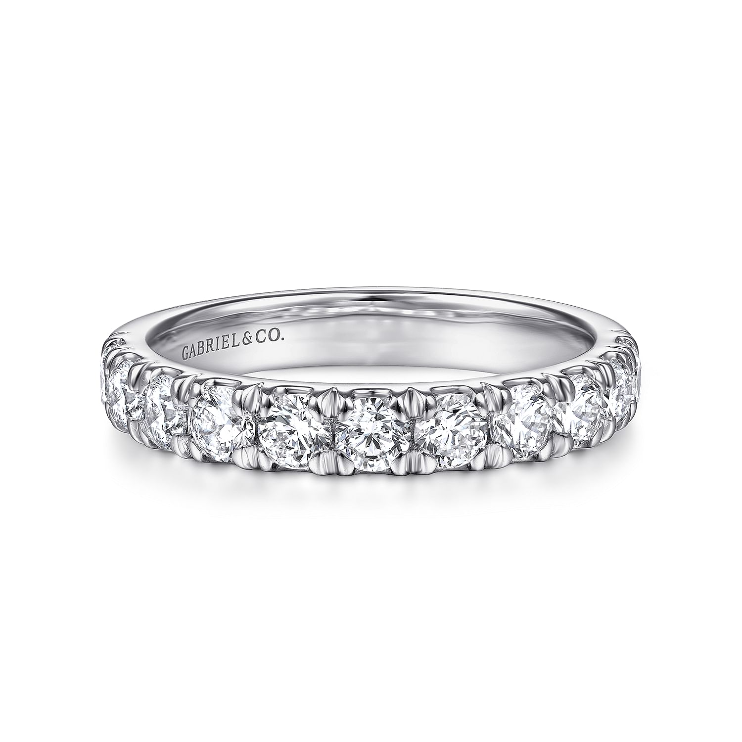 Gabriel & Co. 14K White Gold Diamond Anniversary Band
