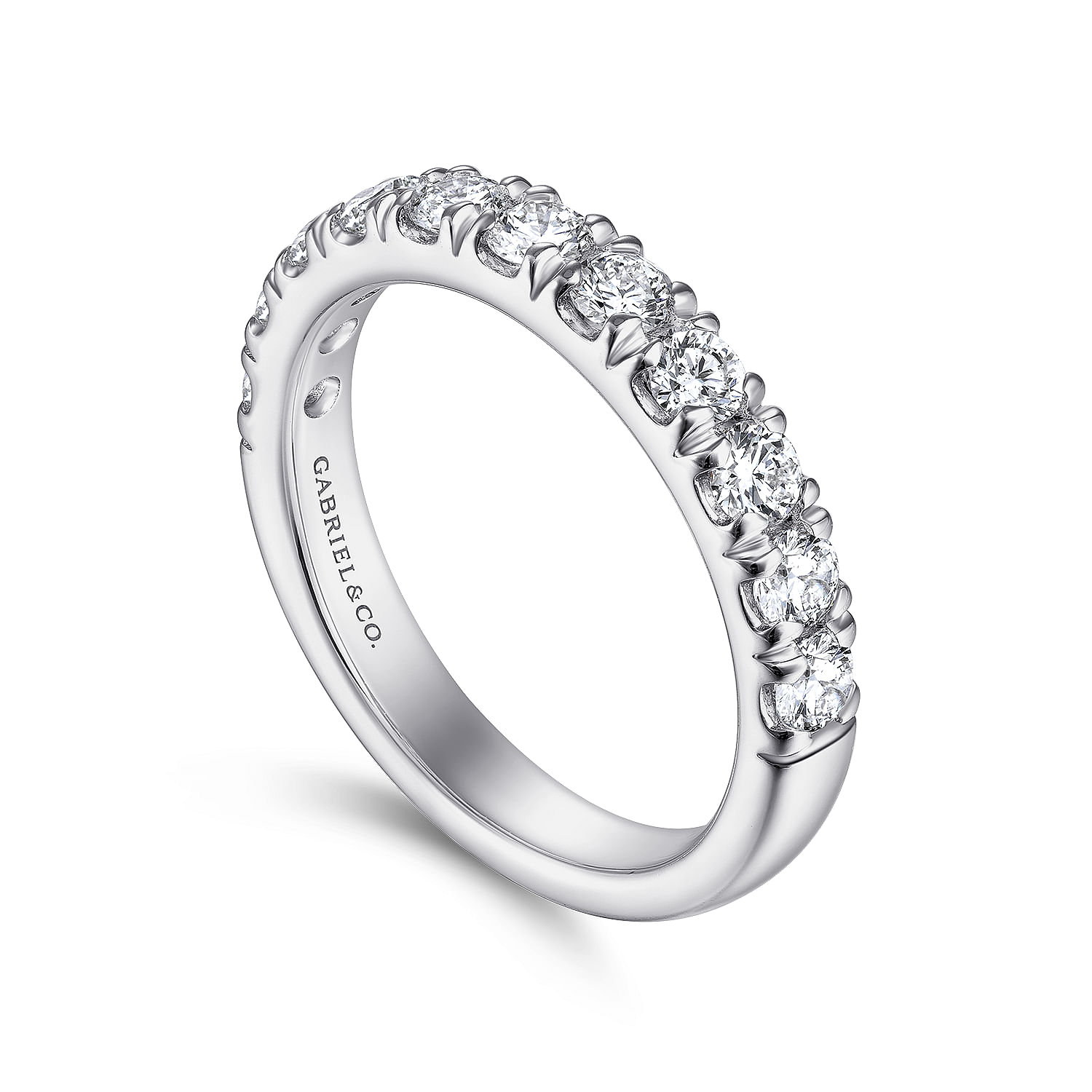 Gabriel & Co. 14K White Gold Diamond Anniversary Band