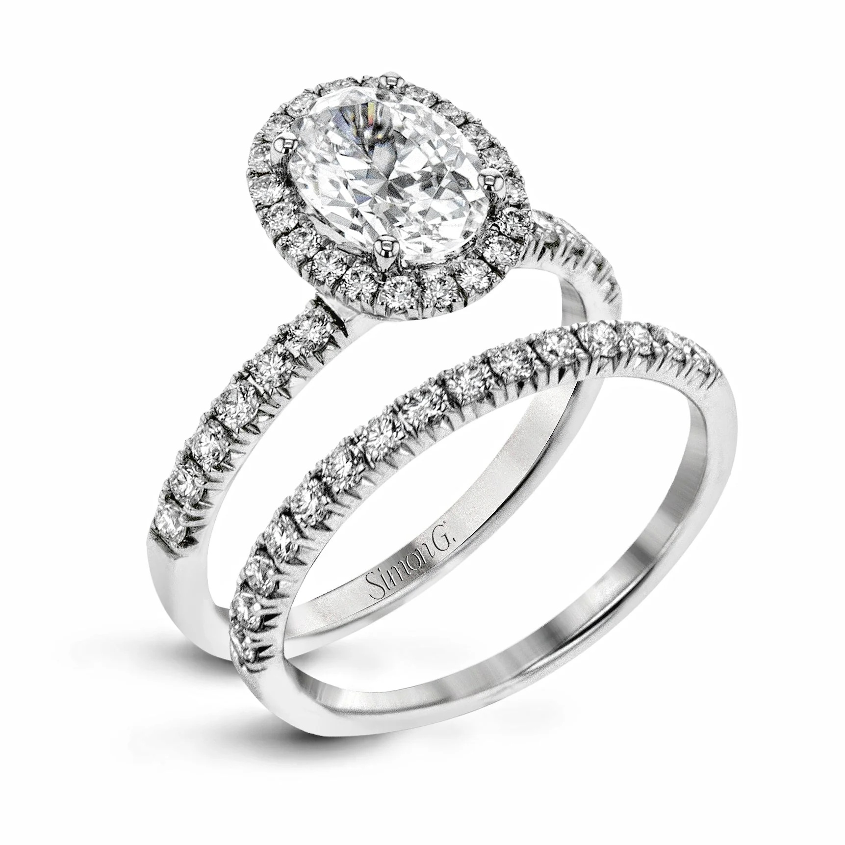 Simon G. 14K Diamond Wedding Band