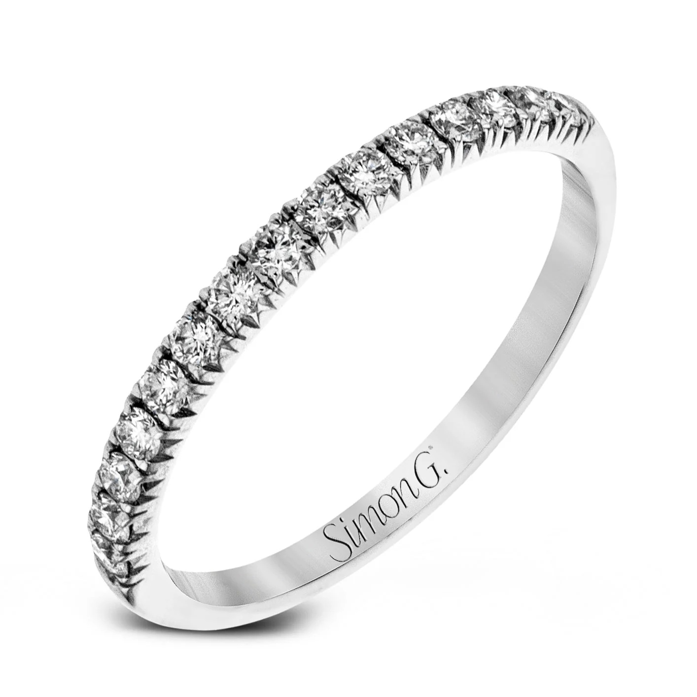 Simon G. 14K Diamond Wedding Band