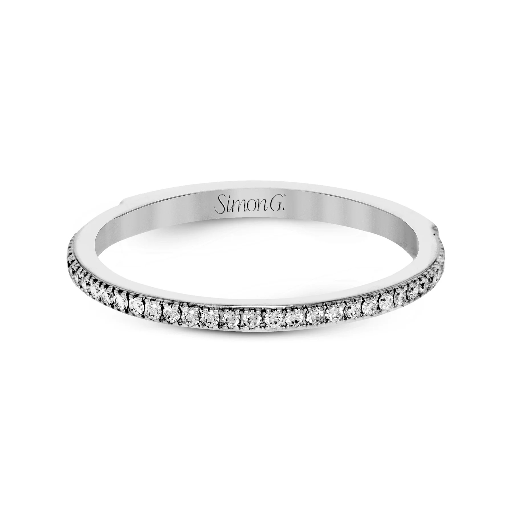 Simon G. 18K Diamond Round-Cut Engagement Ring Mounting