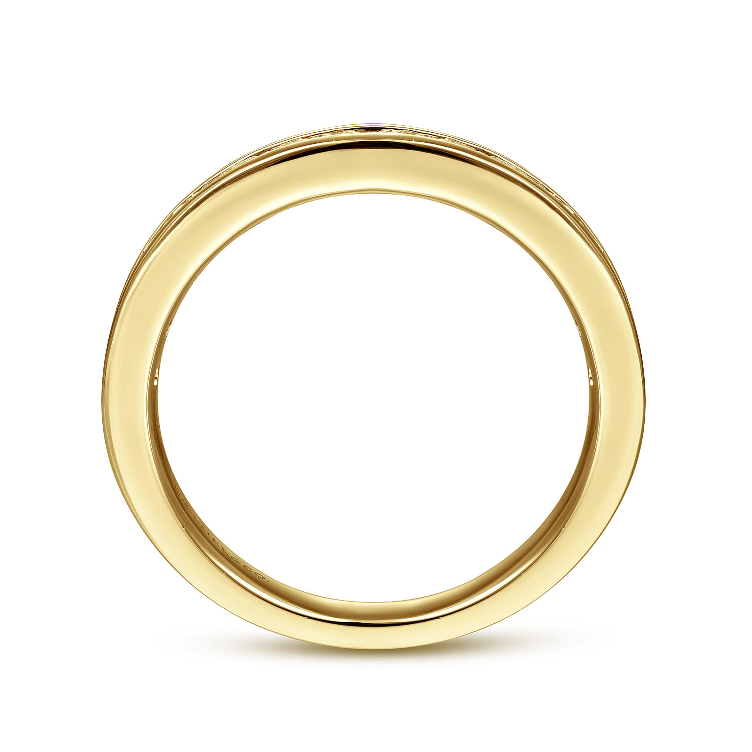 Gabriel & Co. 14K Yellow Gold 1/4-Carat Channel Set Anniversary Band