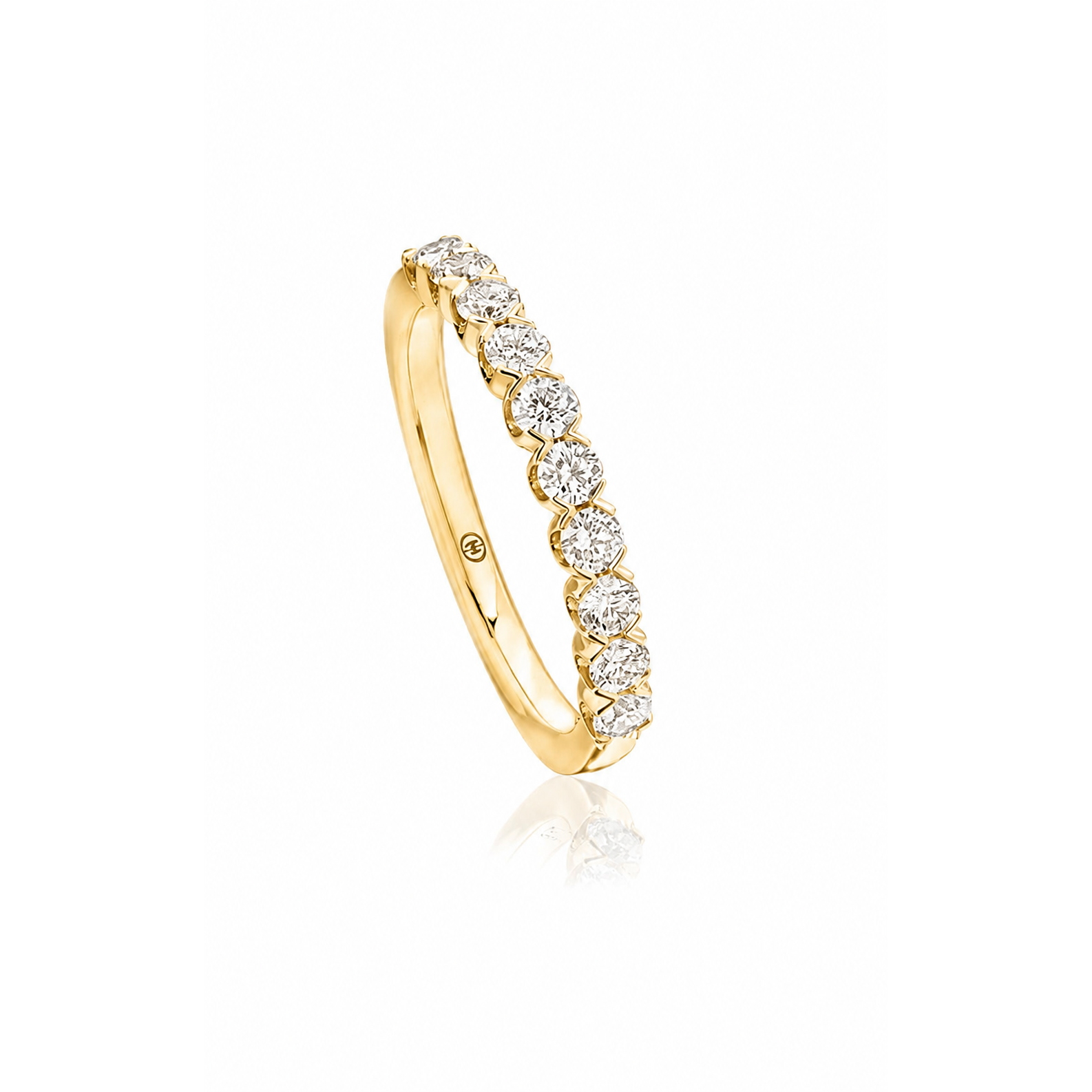 Christopher Designs 18K Yellow Gold 10-Stone Anniversary Diamond Band
